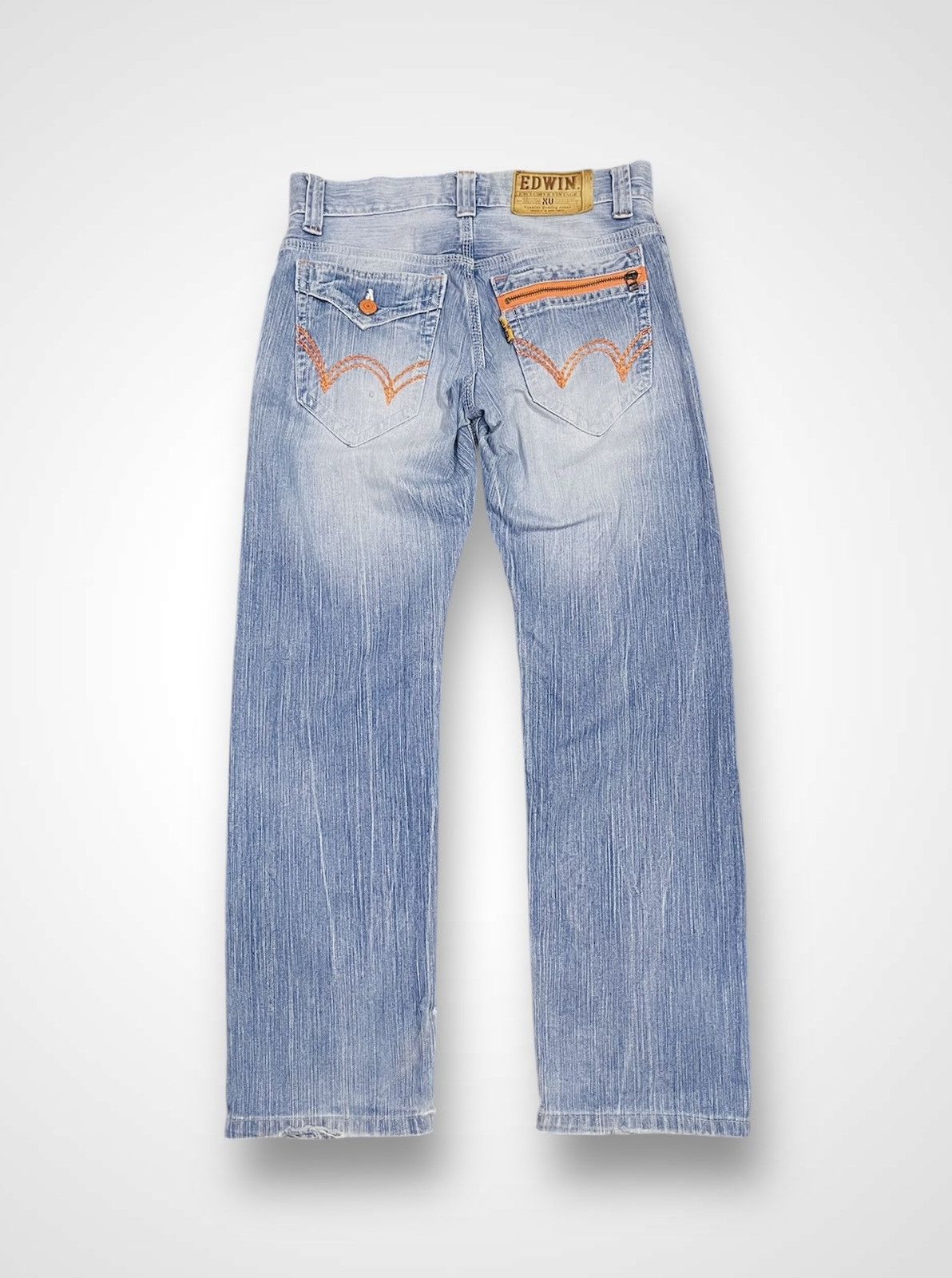 Edwin × Japanese Brand Edwin Distressed Jeans (16) Size US 30 / EU 46 - 2 Thumbnail
