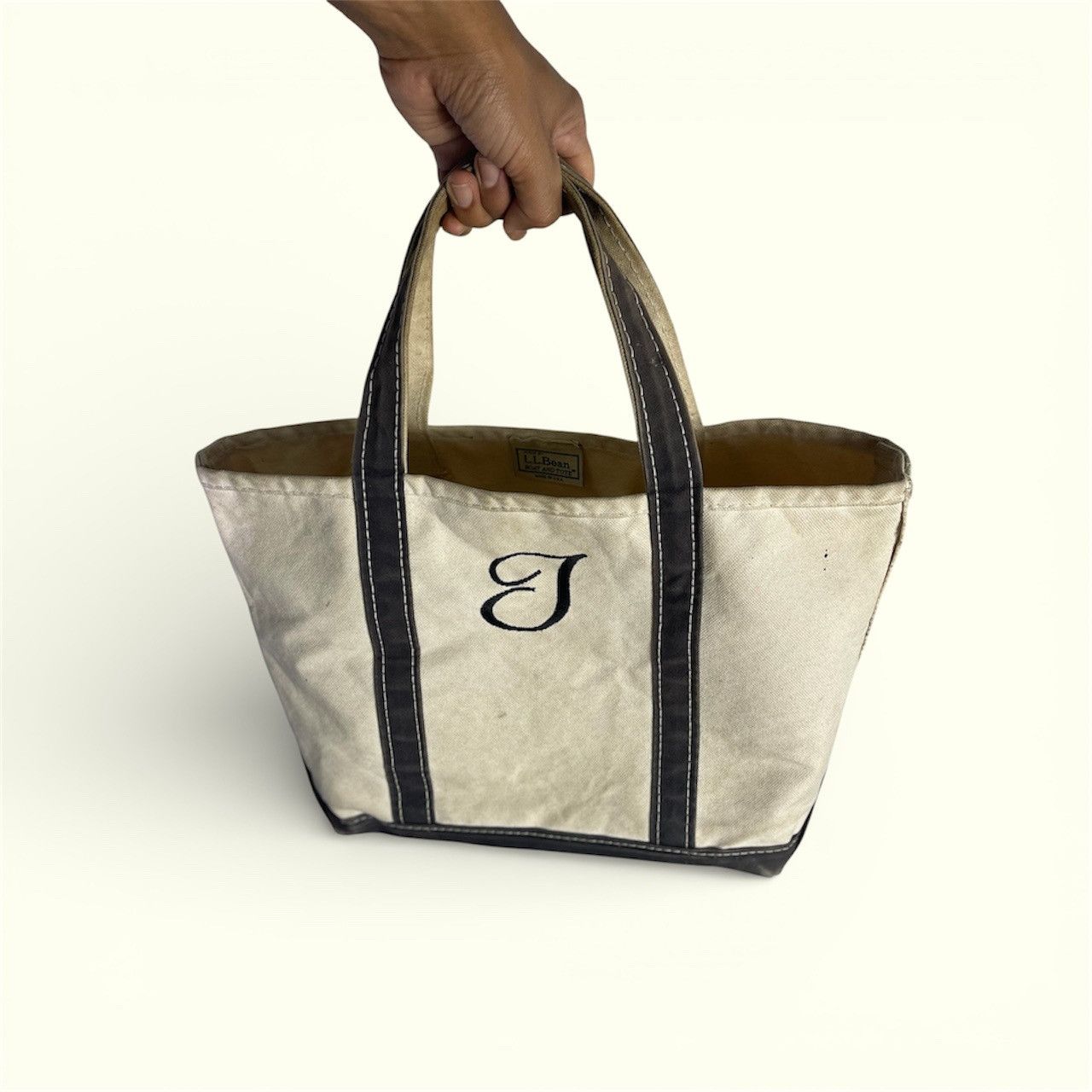 L.L. Bean Vintage 80s LL Bean Tote Bag Embroidery Medium Size ONE SIZE - 1 Thumbnail