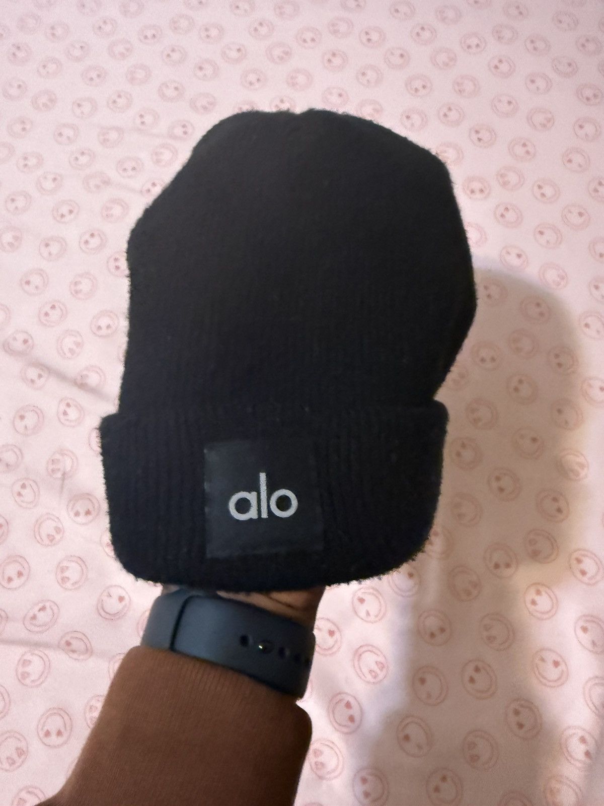 Alo Black alo beanie Size 30 - 2 Thumbnail