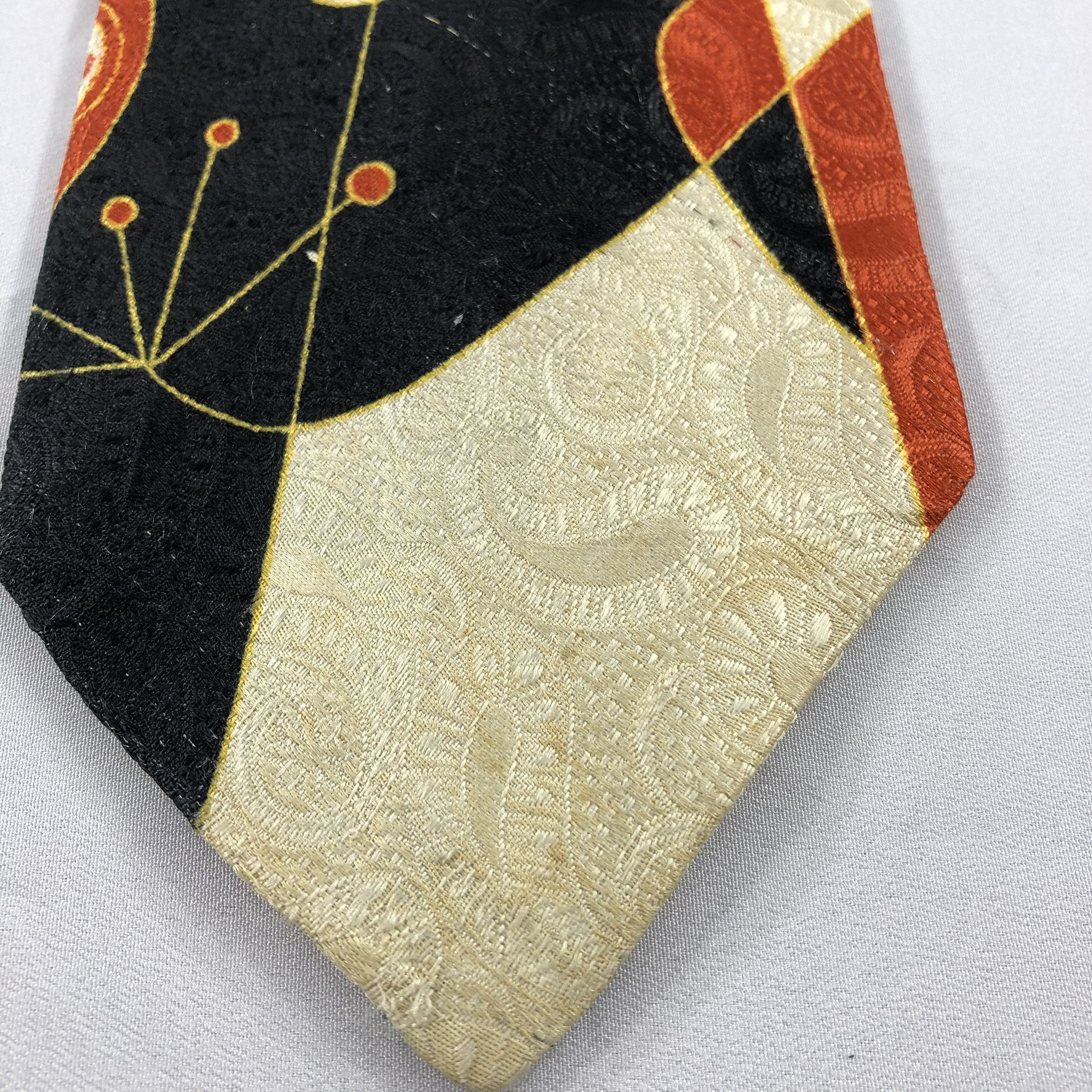 Louis Feraud × Vintage Louis Feraud Abstract Silk Neck Ties T60 Size ONE SIZE - 7 Thumbnail