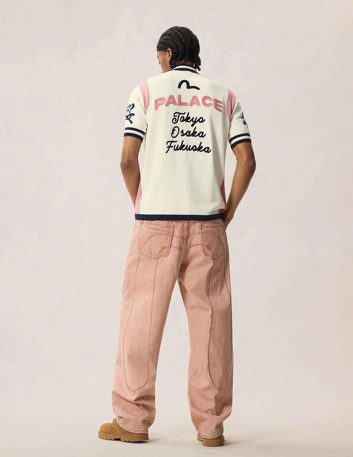 Evisu × Palace Palace Evisu Cycle Knit Polo Size US L / EU 52-54 / 3 - 5 Thumbnail