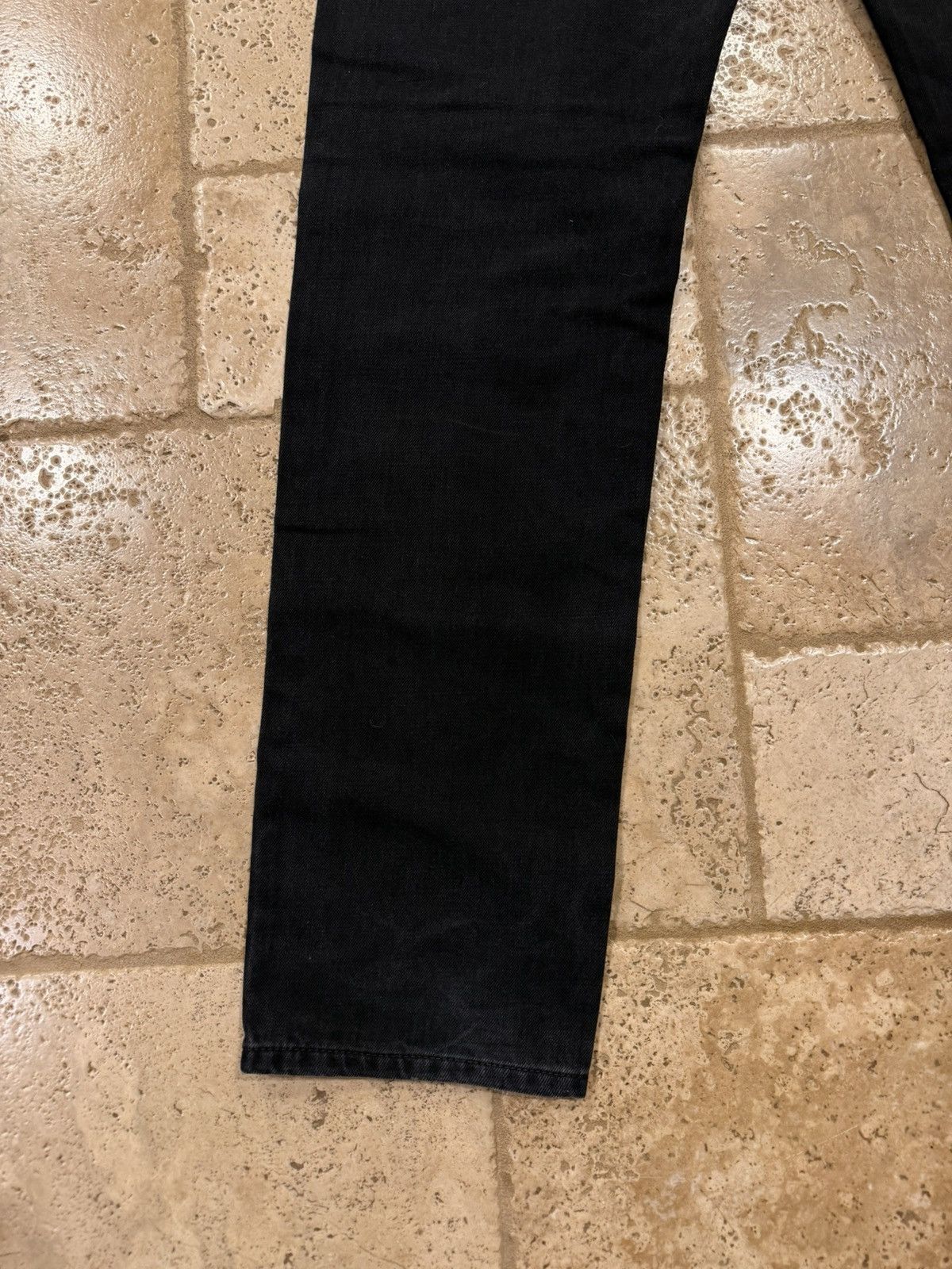 Saint Laurent Paris Saint Laurent x Anthony Vaccarello D38 Black Denim Jean Size US 33 - 7 Thumbnail