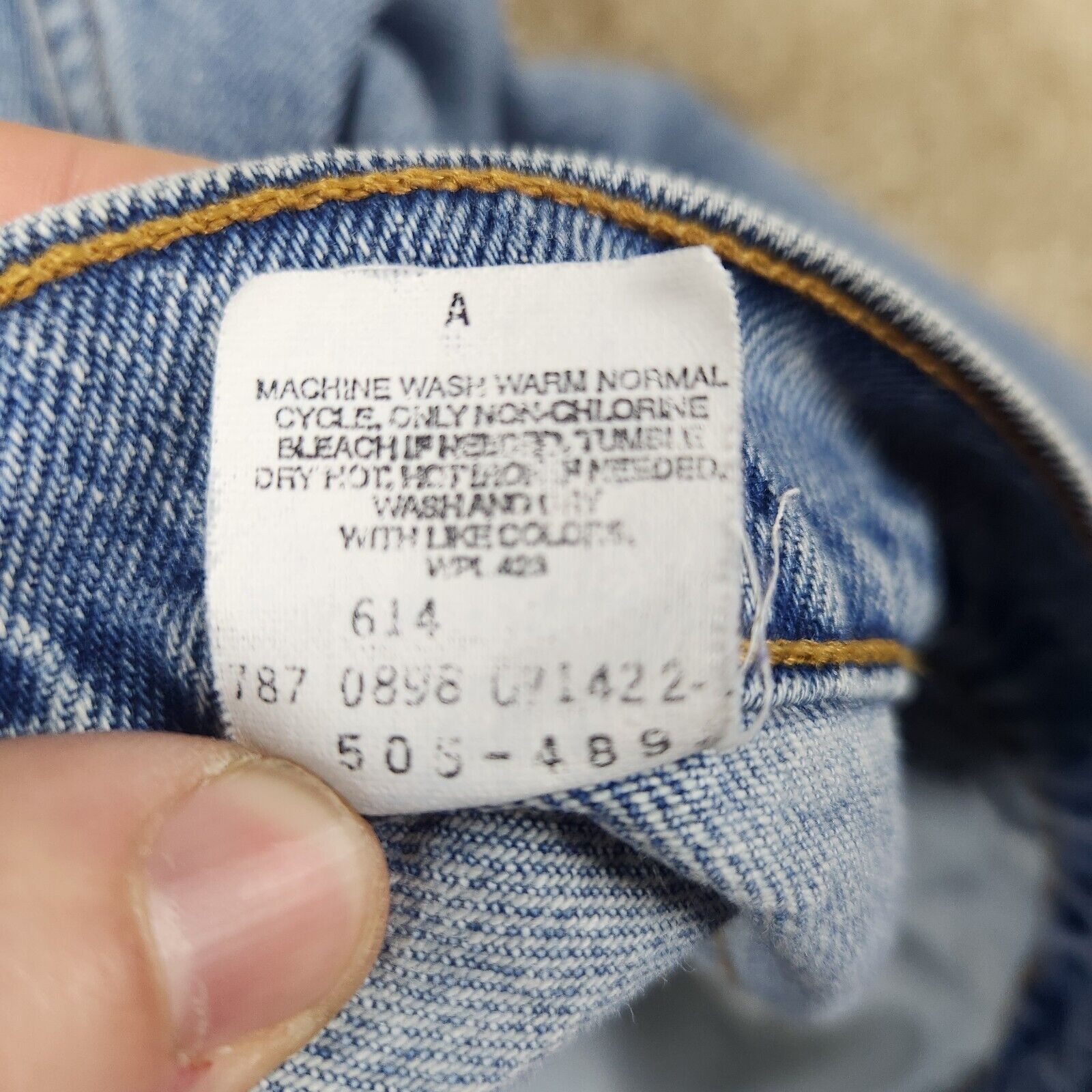 Levi's VTG Levi's 505 Straight Leg Jeans 36x30 Aug 98 #679 Size US 36 / EU 52 - 6 Thumbnail