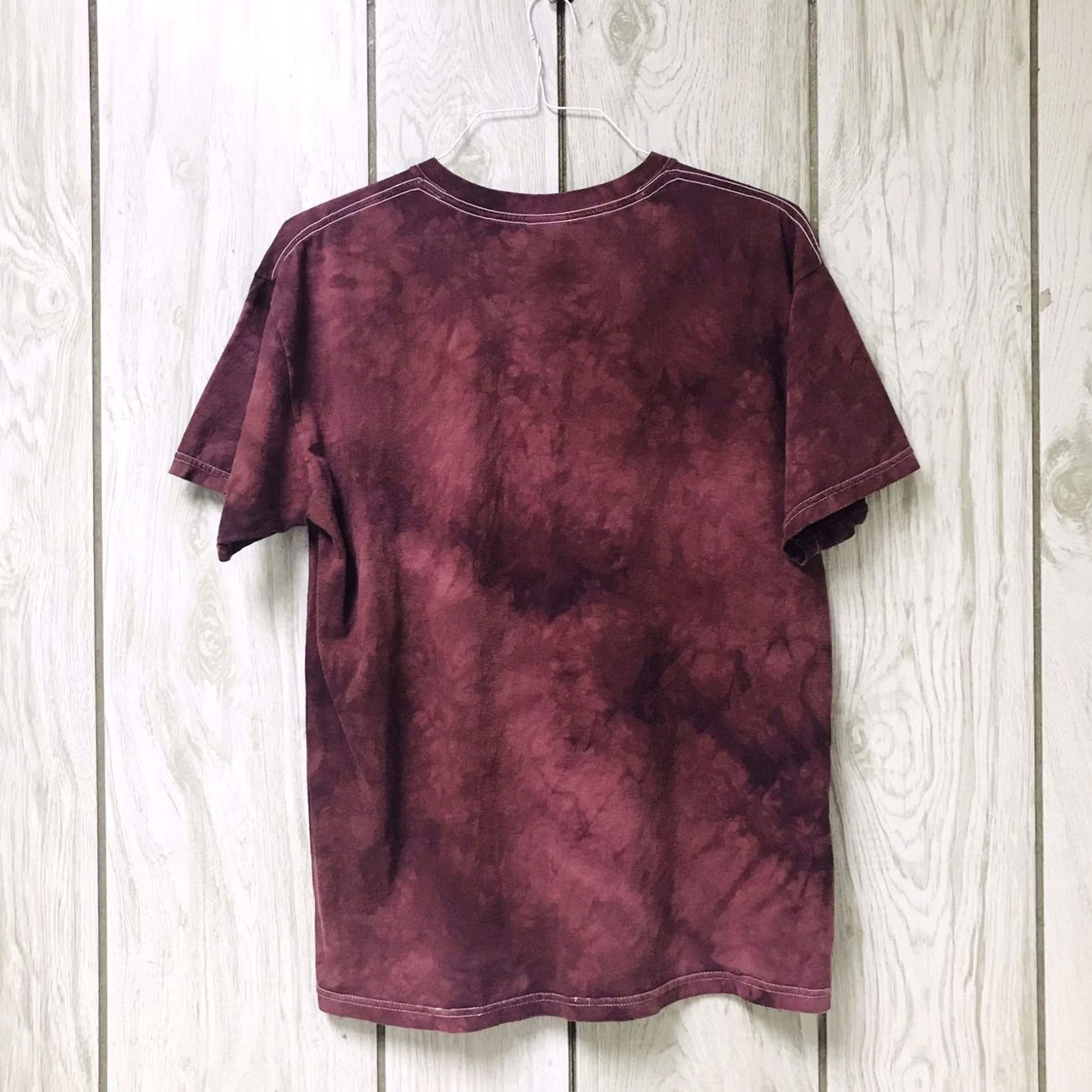 Gildan VINTAGE Gildan T-Shirt Men/Women Red Tie-Dye American Flag Running Horses Western Crew Neck L T-Shirt USA 90s Size L / US 10 / IT 46 - 2 Thumbnail