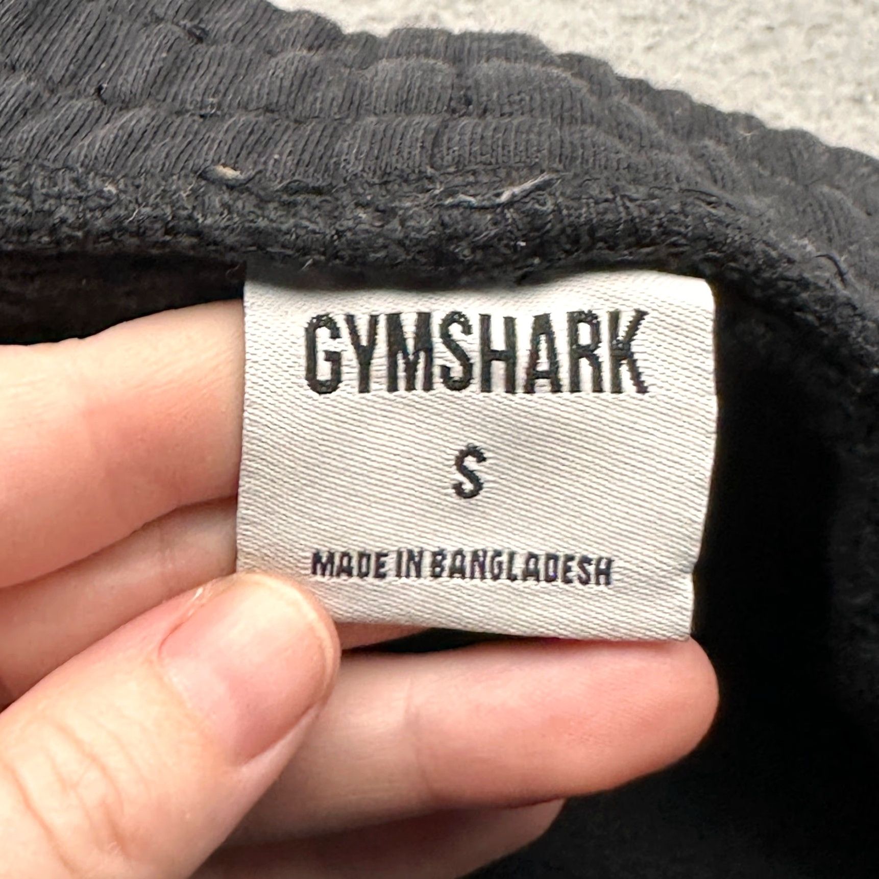 Gymshark Gymshark Drawstring Logo Jogger Sweatpants Mens Small Black Size US 29 - 3 Thumbnail