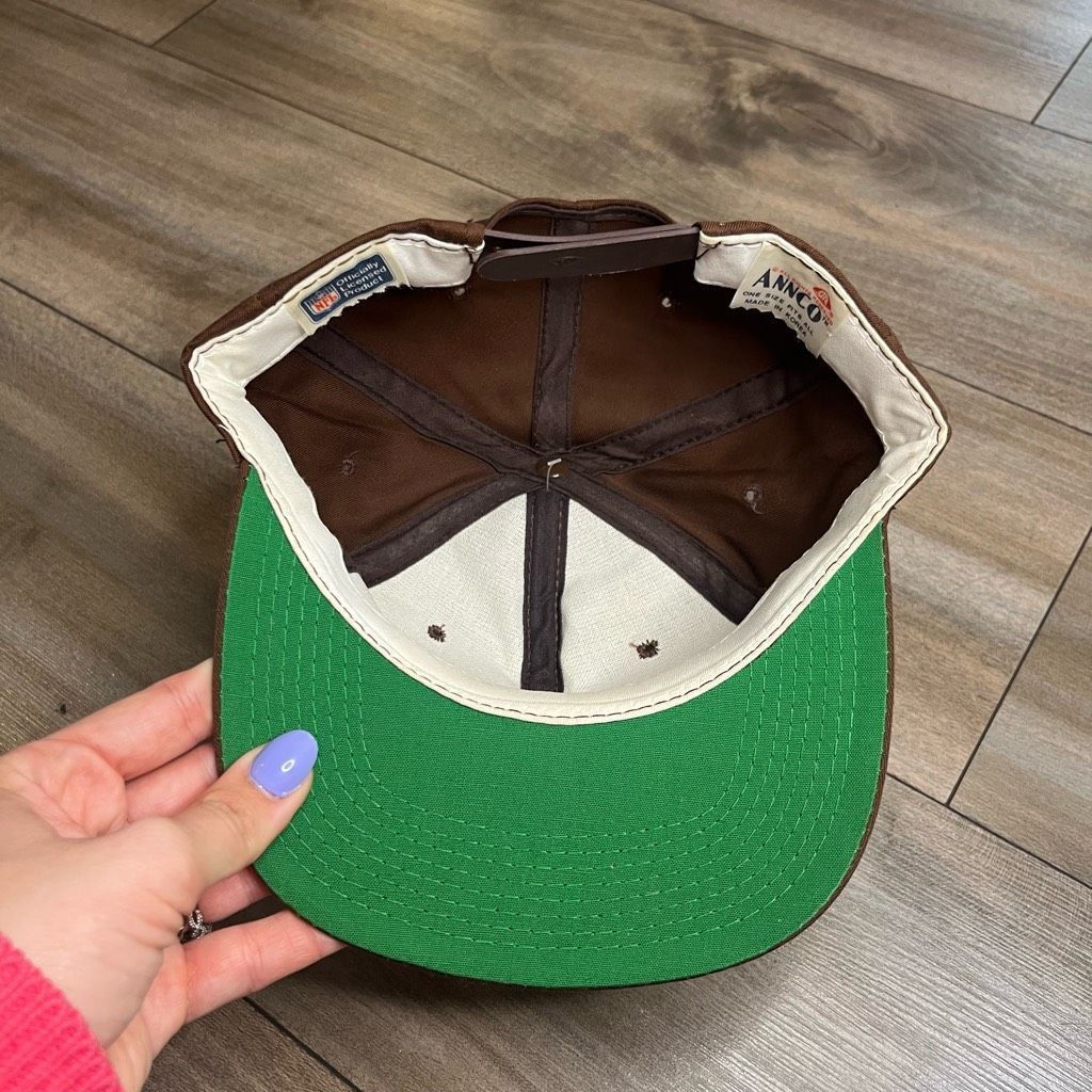 The Game Vintage Annco Cleveland Browns Brown Snapback Hat Size ONE SIZE - 5 Thumbnail