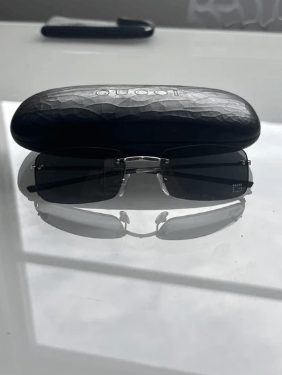 Gucci GUCCI Sunglasses GG1755 Shield Rimless 90s Wrap GG1188 Size ONE SIZE - 5 Thumbnail