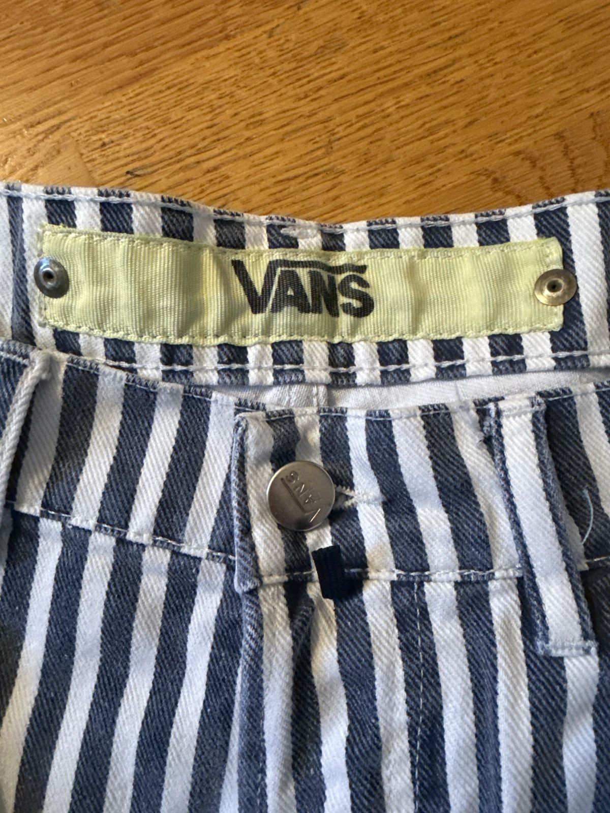 Vans Vintage 90s Vans Striped Denim Size US 38 / EU 54 - 6 Thumbnail