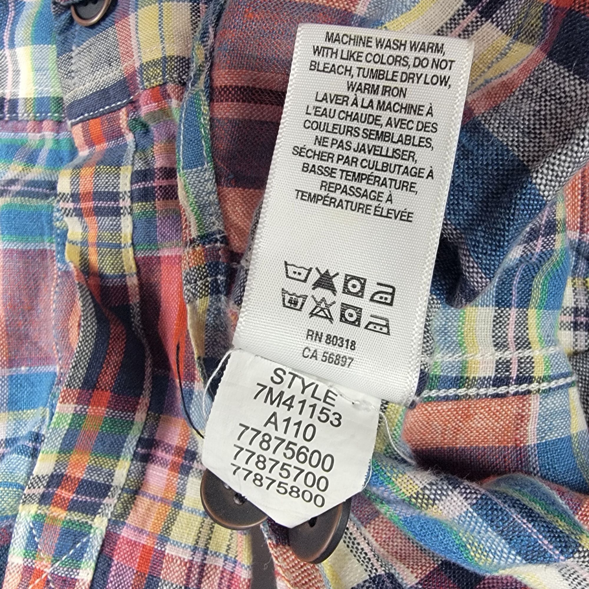 Lucky Brand Lucky Brand Irish Linen By Baird McNutt Mens 2XL Red Blue Pl Size US XXL / EU 58 / 5 - 5 Thumbnail