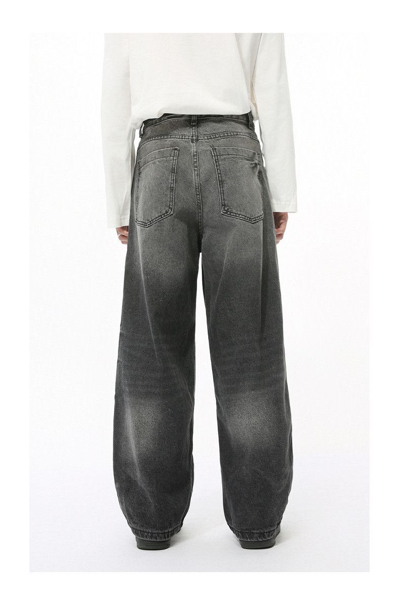 Japanese Brand American high-street retro wide-leg loose washed jeans Size US 32 / EU 48 - 4 Thumbnail