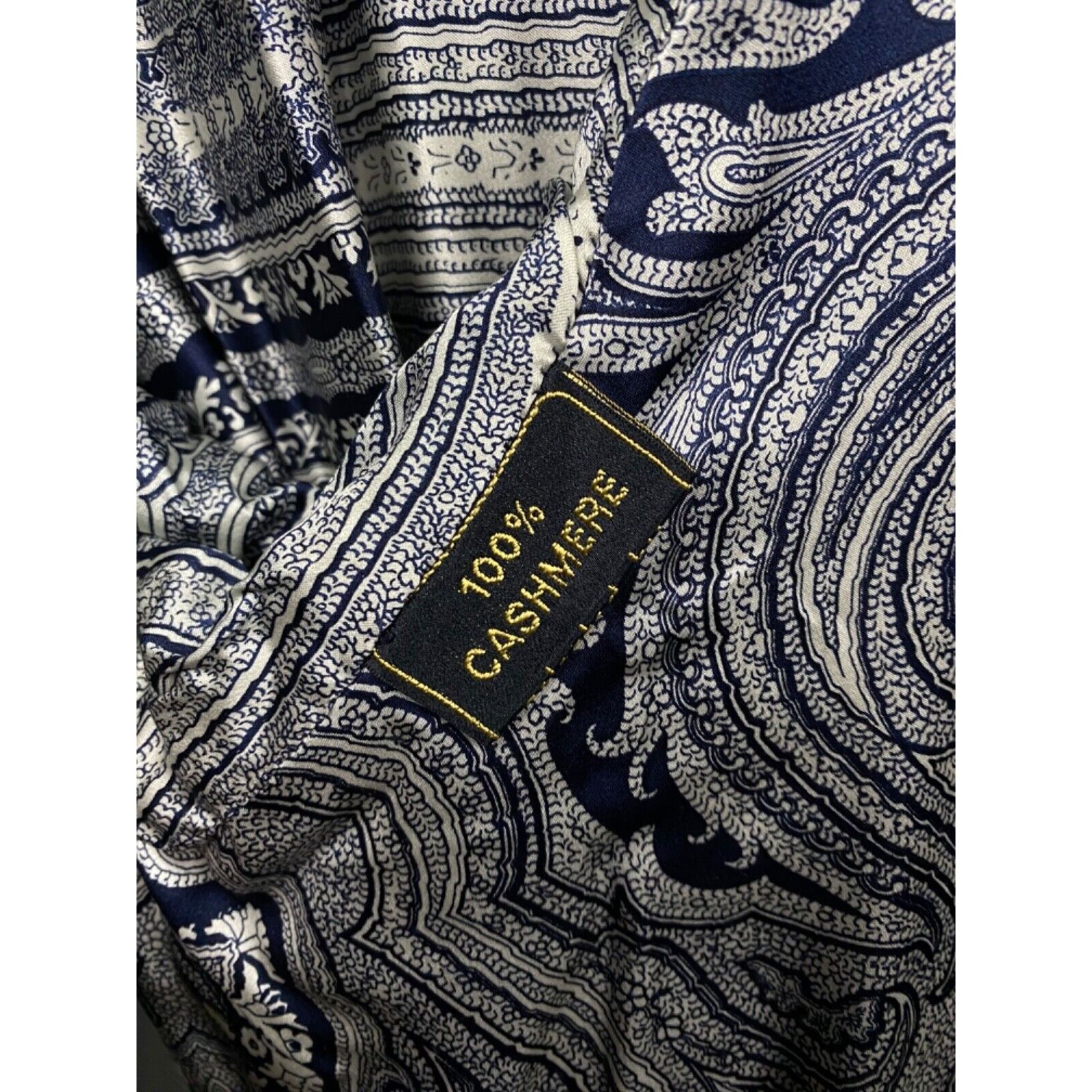 Zilli Zilli Men's Blue Leather Silk Paisley Lining Bomber Jacket S Size US L / EU 52-54 / 3 - 12 Thumbnail