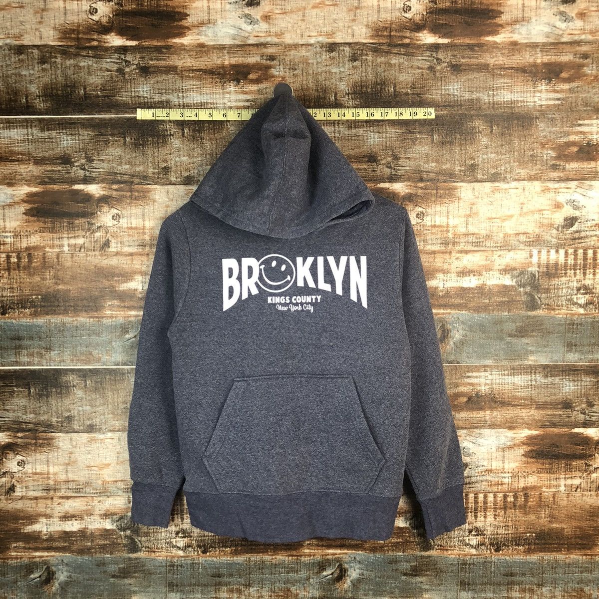 Japanese Brand Broklyn home boys sweatshirt Grey Hoodie #A1459 Size US S / EU 44-46 / 1 - 1 Thumbnail