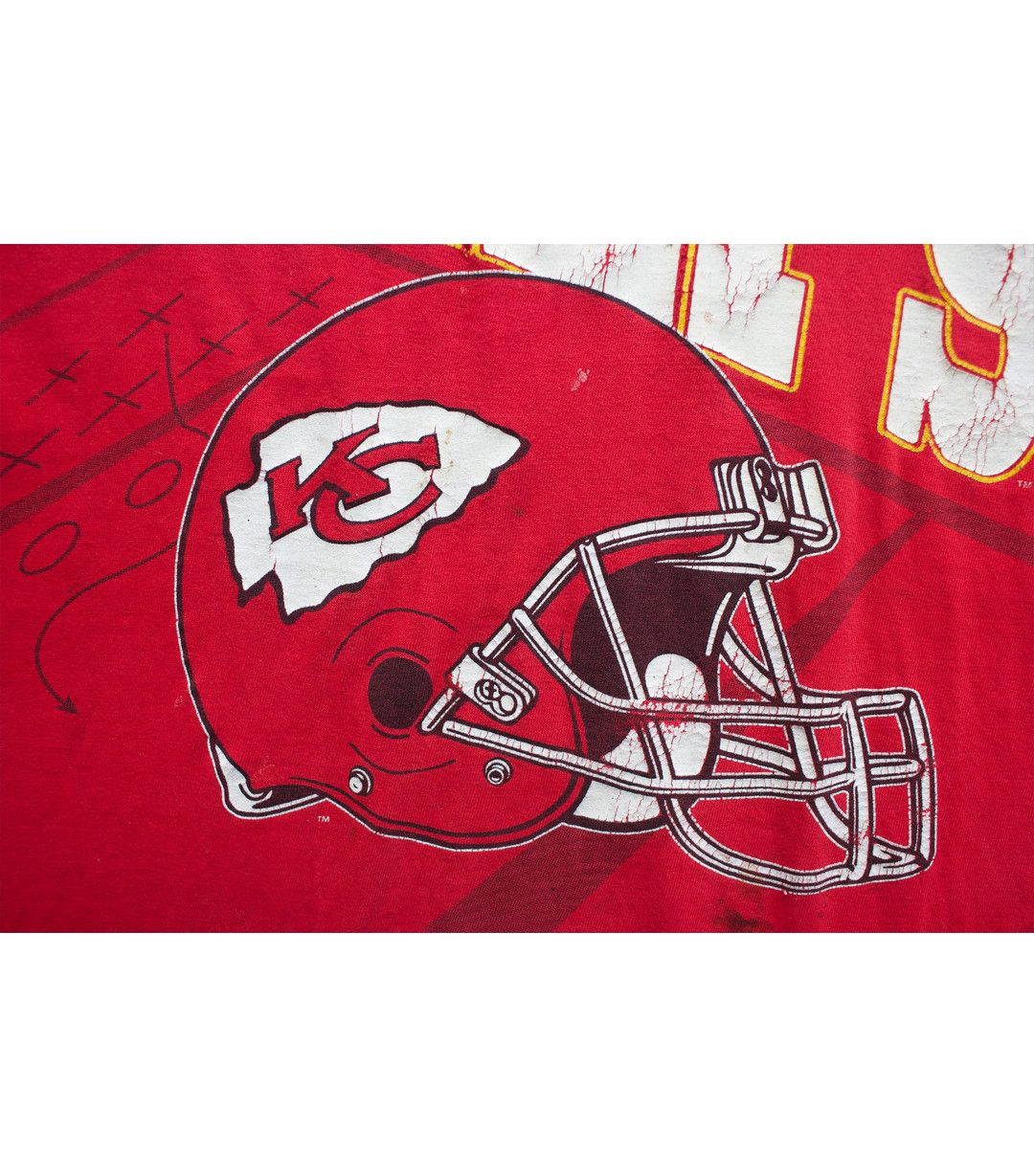 Vintage 90's Vintage Kansas City Chiefs T-Shirt Size US XXL / EU 58 / 5 - 5 Thumbnail