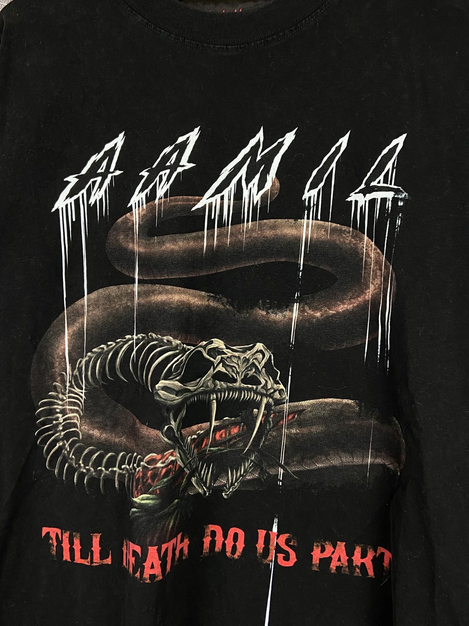 Vintage AAmil snake graphic t-shirt vintage goth punk metal tee Size US L / EU 52-54 / 3 - 3 Thumbnail