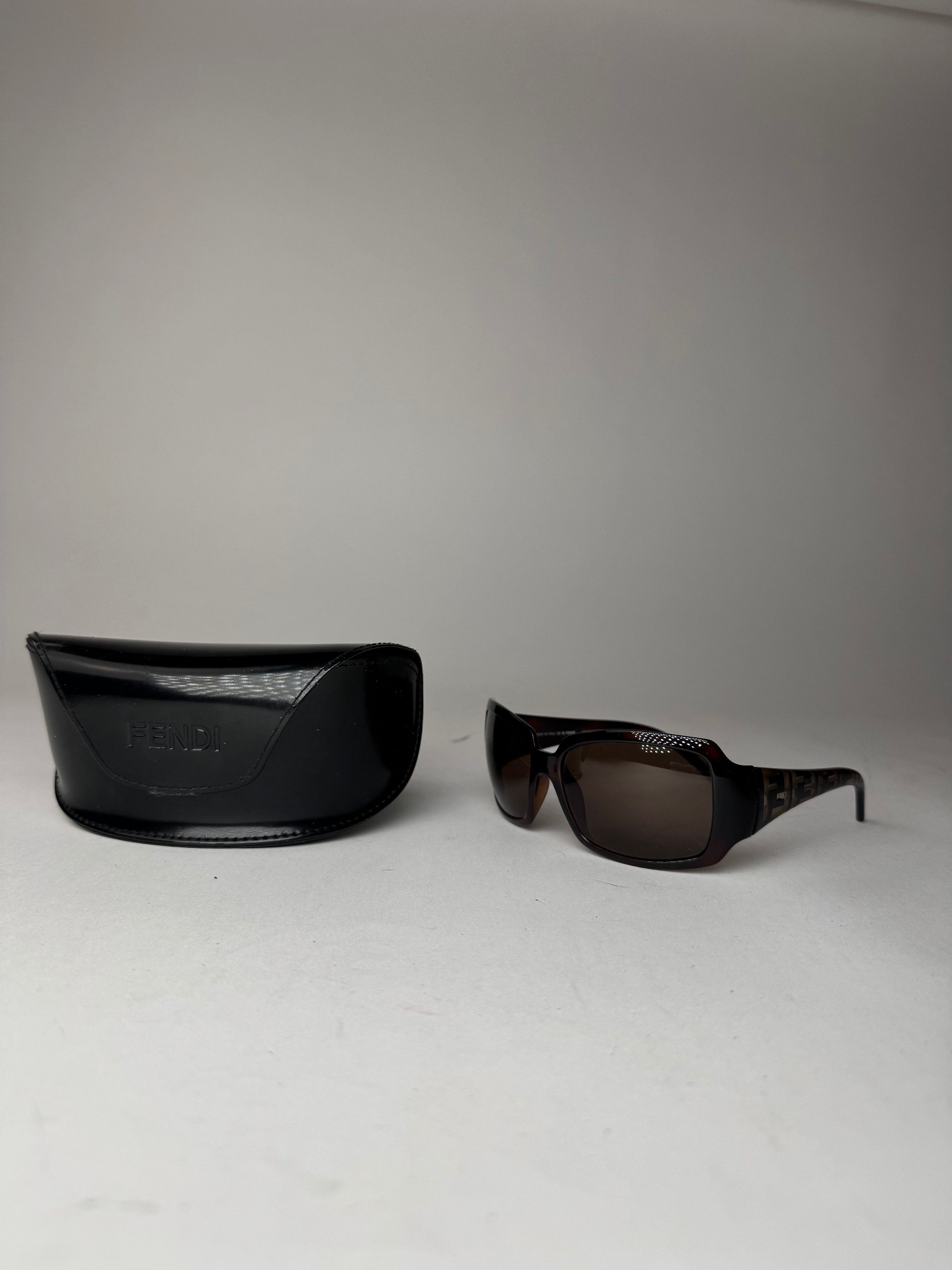 Fendi Vintage FF Monogram Sunglasses Brown Size ONE SIZE - 1 Thumbnail