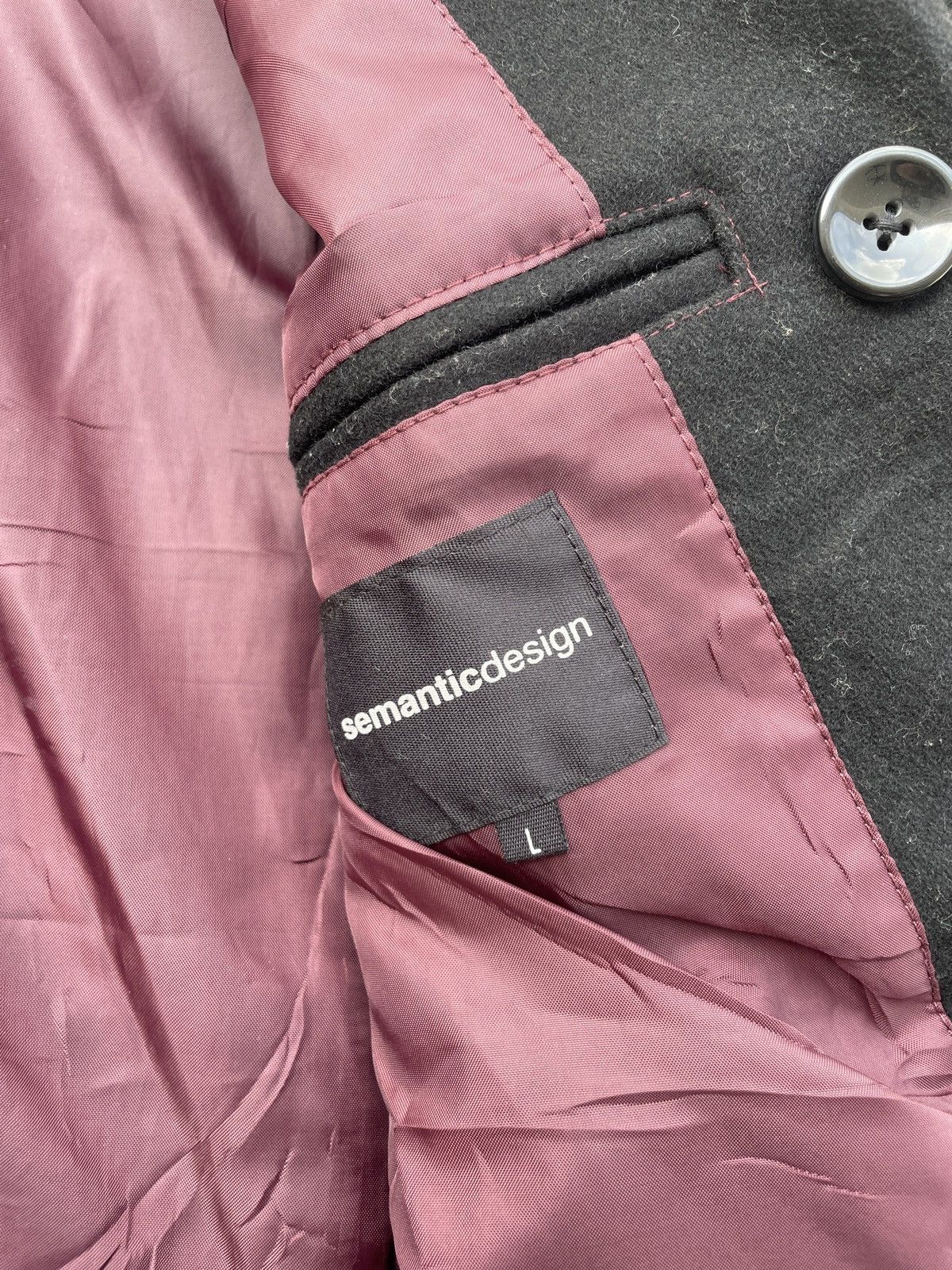 semanticdesign 2000s JAPANESE BRAND SEMANTIC DESIGN WOOL COAT PUNK ARCHIVE Size US S / EU 44-46 / 1 - 4 Thumbnail