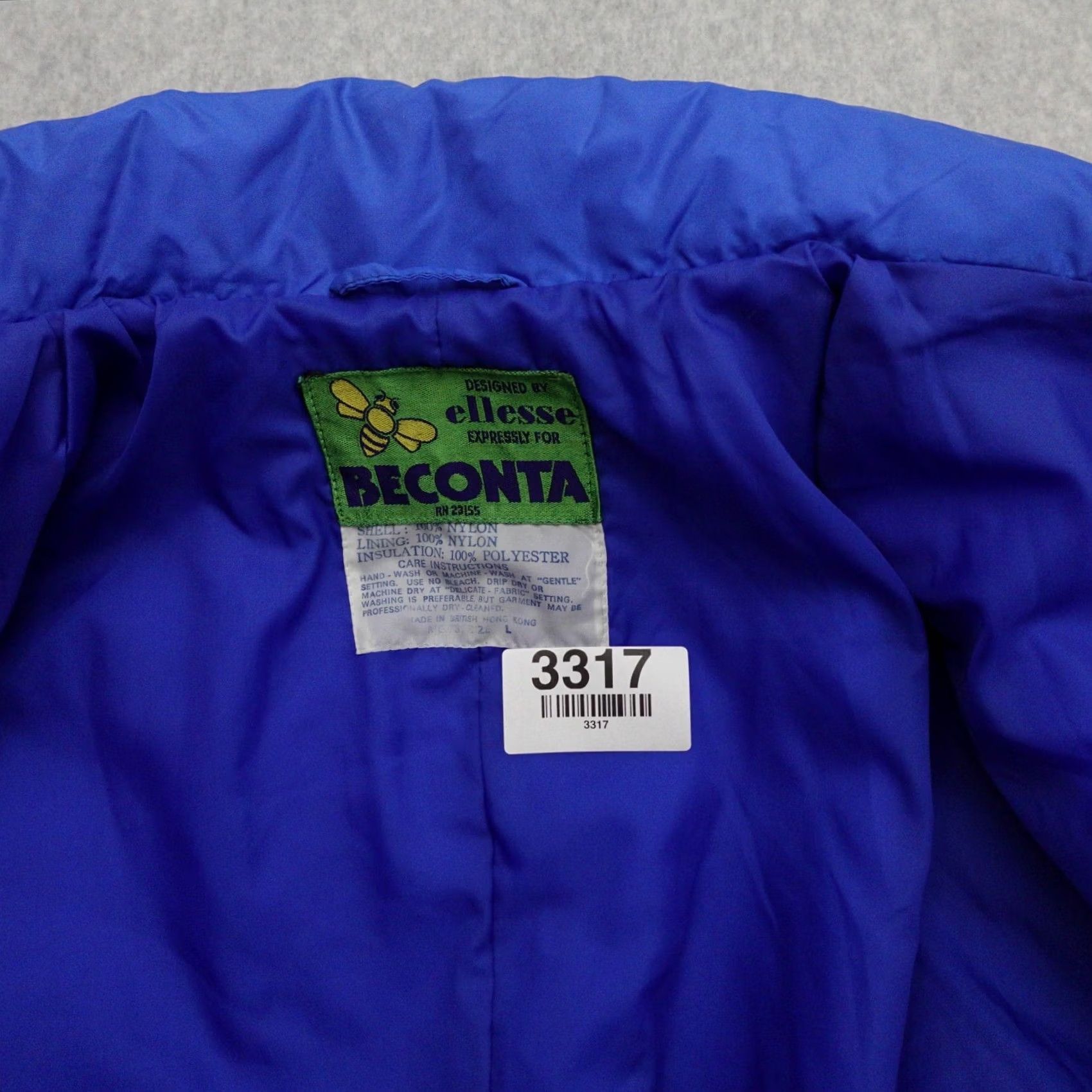 Ellesse VINTAGE ELLESSE Jacket Mens Large Blue Nylon Fullzip Size US L / EU 52-54 / 3 - 4 Thumbnail
