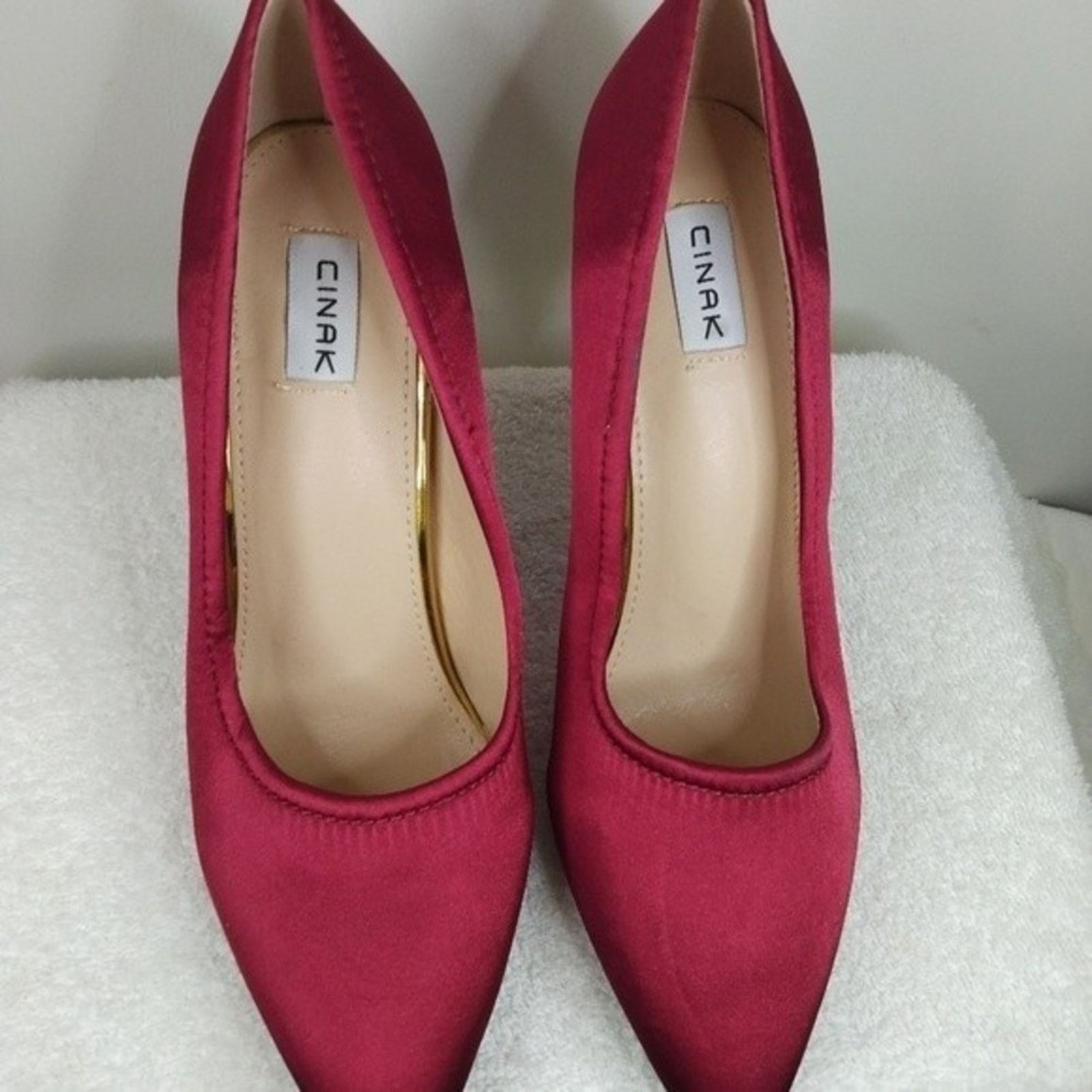 Other Cinak Women's Satin High Heel Pumps Shoes Size 8 Size US 8 / IT 38 - 5 Thumbnail