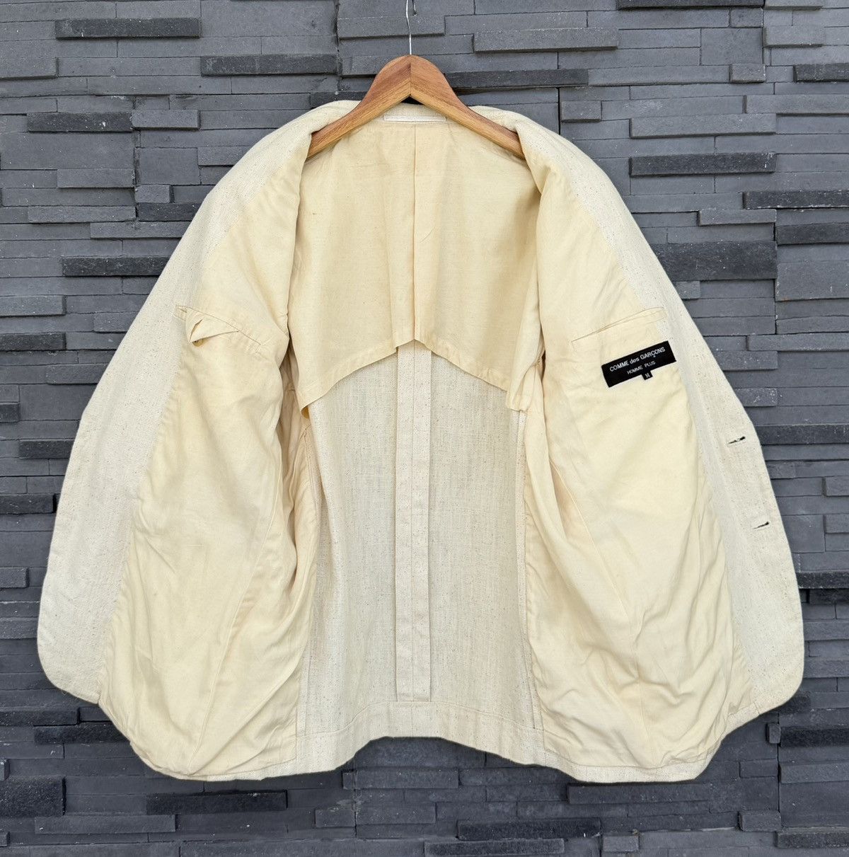Comme des Garcons Homme Plus AD1990 Vintage Comme des Garçons Homme Plus Canvas Blazer Size US M / EU 48-50 / 2 - 8 Thumbnail