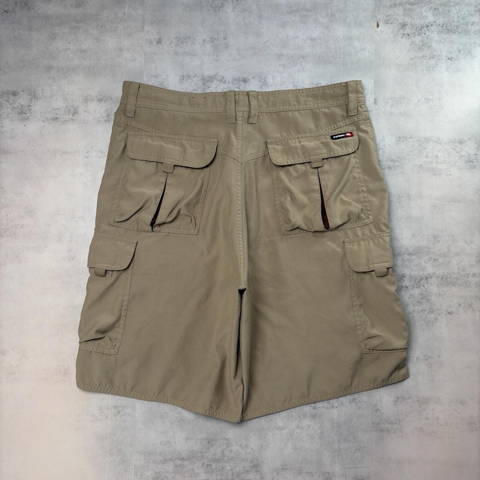 Other Y2K Beige Tony Hawk Surf Grunge Baggy Cargo Board Shorts Size US 34 / EU 50 - 1 Thumbnail