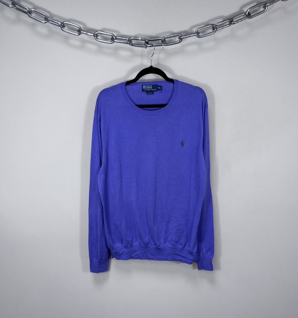 Polo Ralph Lauren Polo Ralph Lauren Men’s Slim Fit Purple Pima Cotton Sweater Size US XXL / EU 58 / 5 - 1 Thumbnail