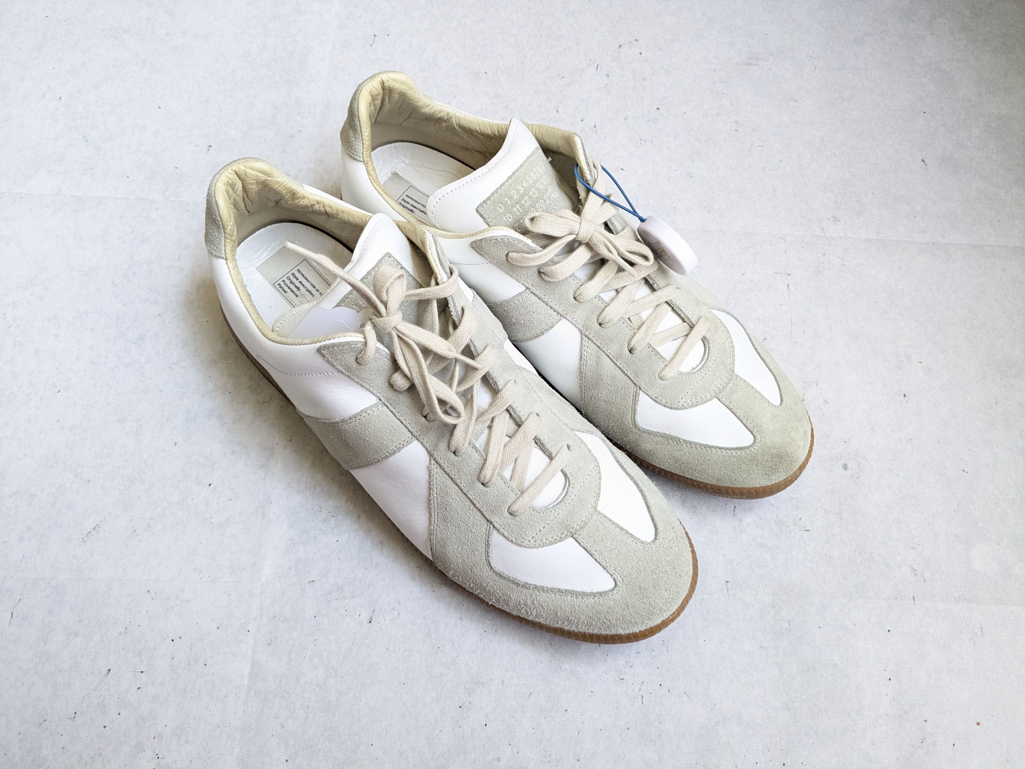 Maison Margiela Maison Margiela Replica GAT White Gray 12 45 Low Tops Size US 12 / EU 45 - 5 Thumbnail