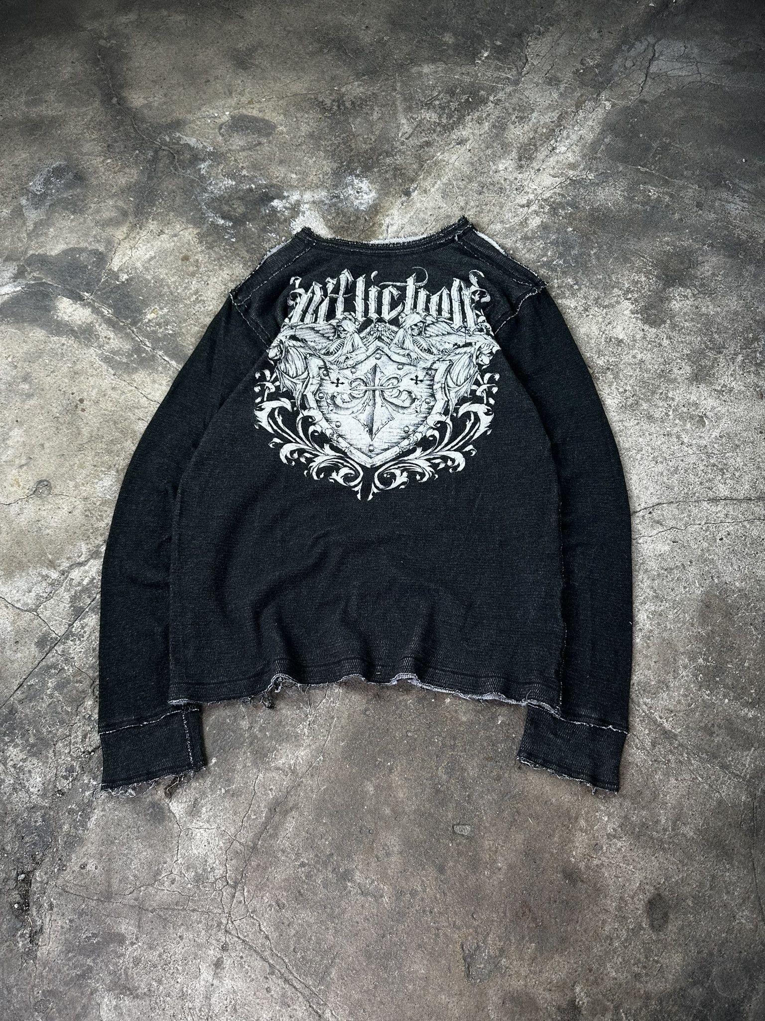 Affliction Crazy Y2k Vintage Real Affliction Hiphop Longsleeve Size US XXL / EU 58 / 5 - 1 Thumbnail