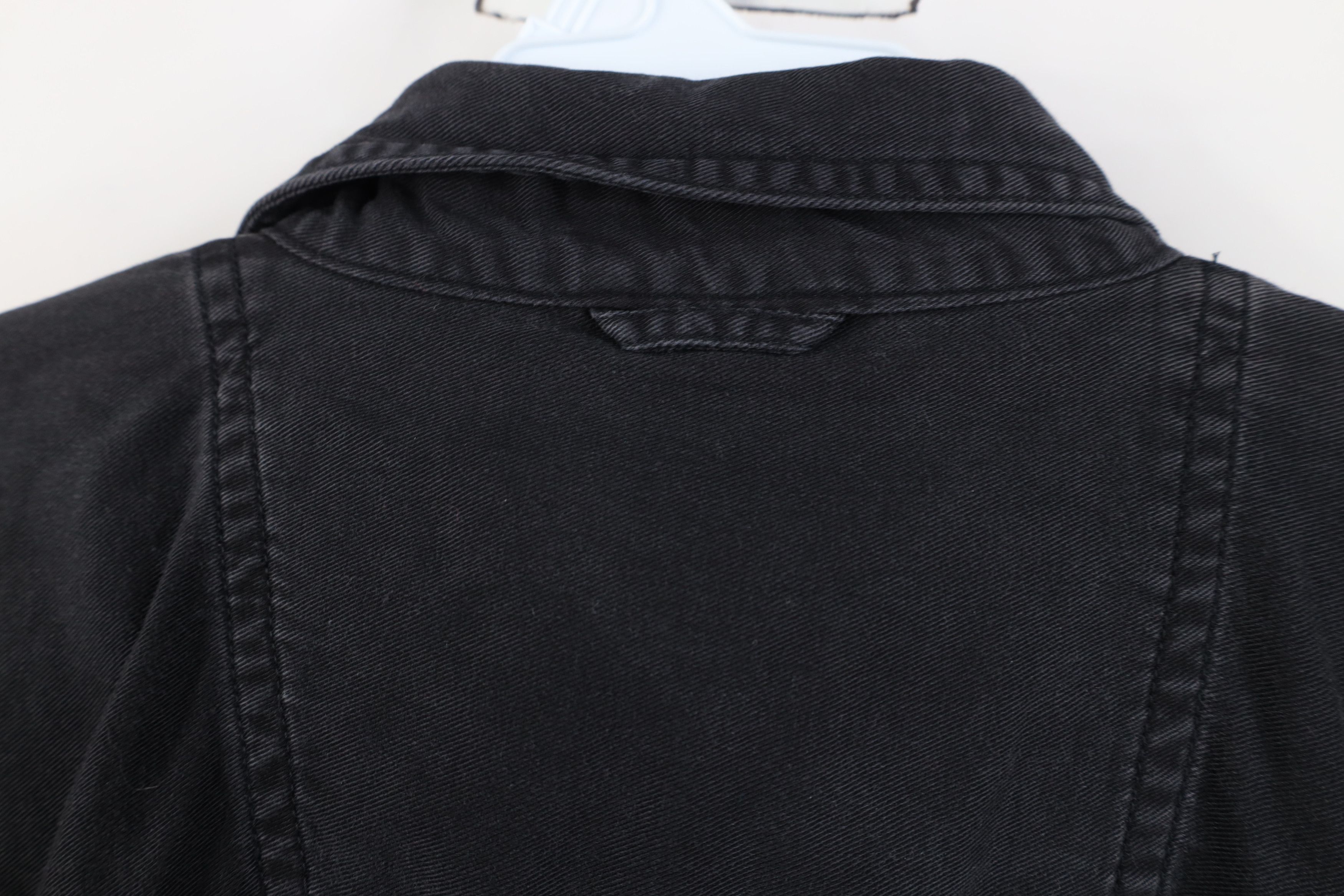 Vintage Vintage 90s Streetwear Cotton Twill Button Down Shirt Black Size US XL / EU 56 / 4 - 11 Thumbnail