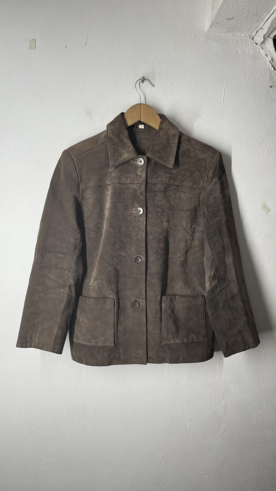 Vintage VINTAGE SUEDE LEATHER COAT JACKET Size S / US 4 / IT 40 - 10 Thumbnail