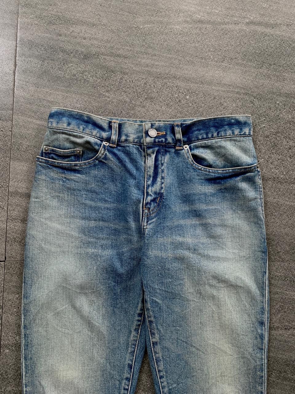Saint Laurent Paris FREE TAX! D03 Light Wash Skinny Denim Jeans Size US 31 - 2 Thumbnail