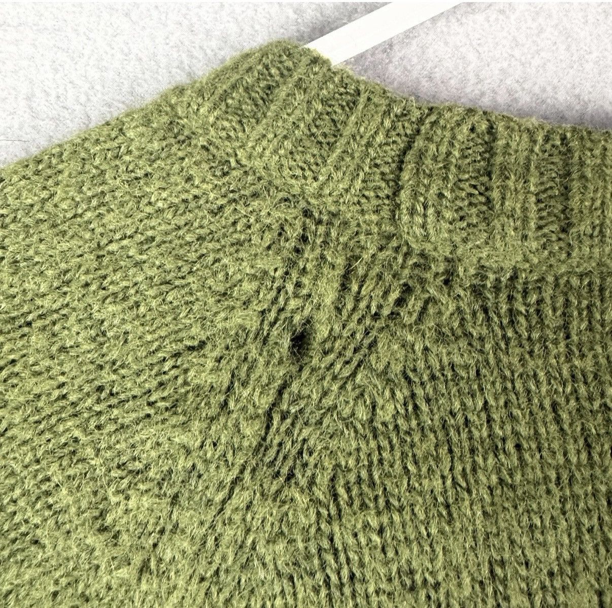 AMI Ami Alexandre Mattiussi Sweater Mens Large Green Alpaca Size US L / EU 52-54 / 3 - 5 Thumbnail
