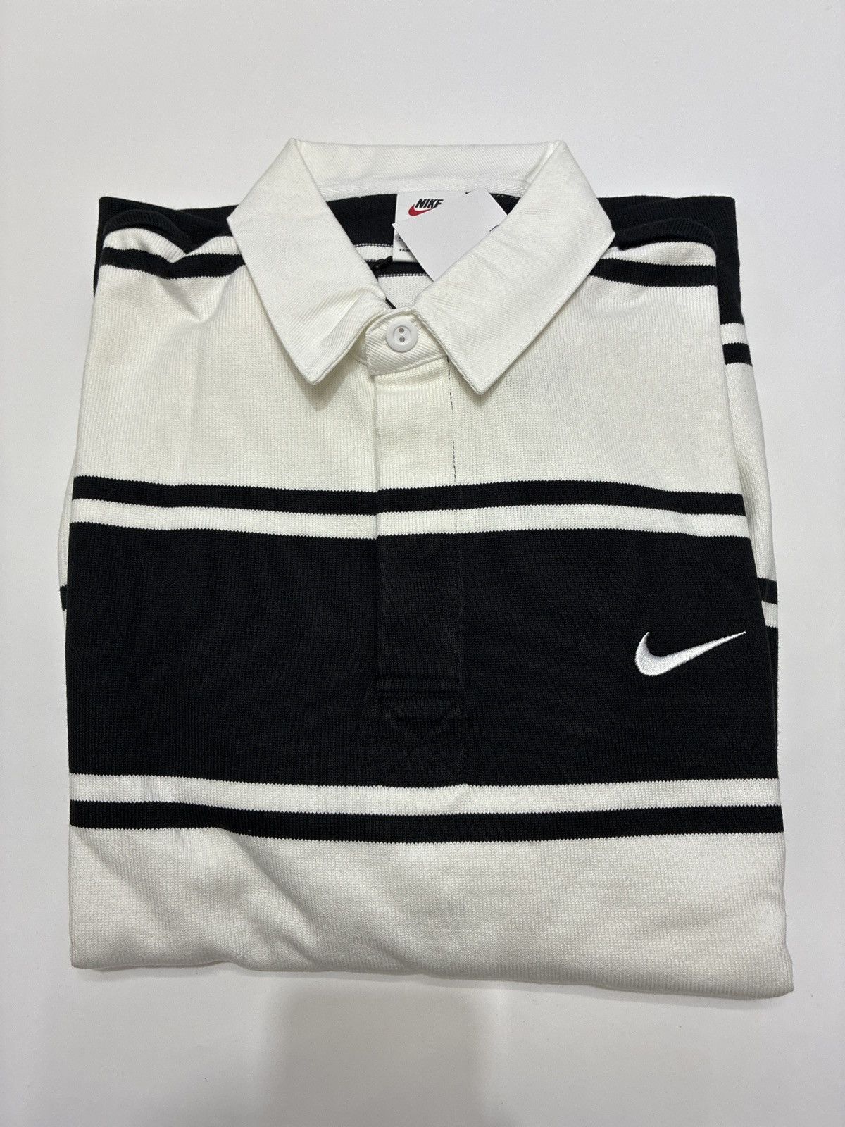 Supreme Nike Stripe Rugby Black