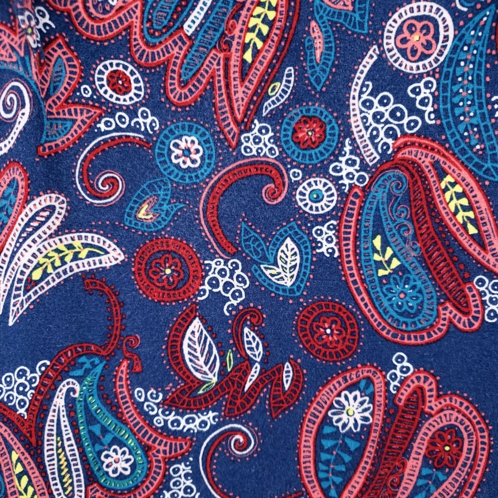 Loft LOFT Dress Womens XS Blue Paisley A-Line Sleeveless V-Neck Sundress Cross Back Short Dress Size 26" / US 2 / IT 38 - 3 Thumbnail
