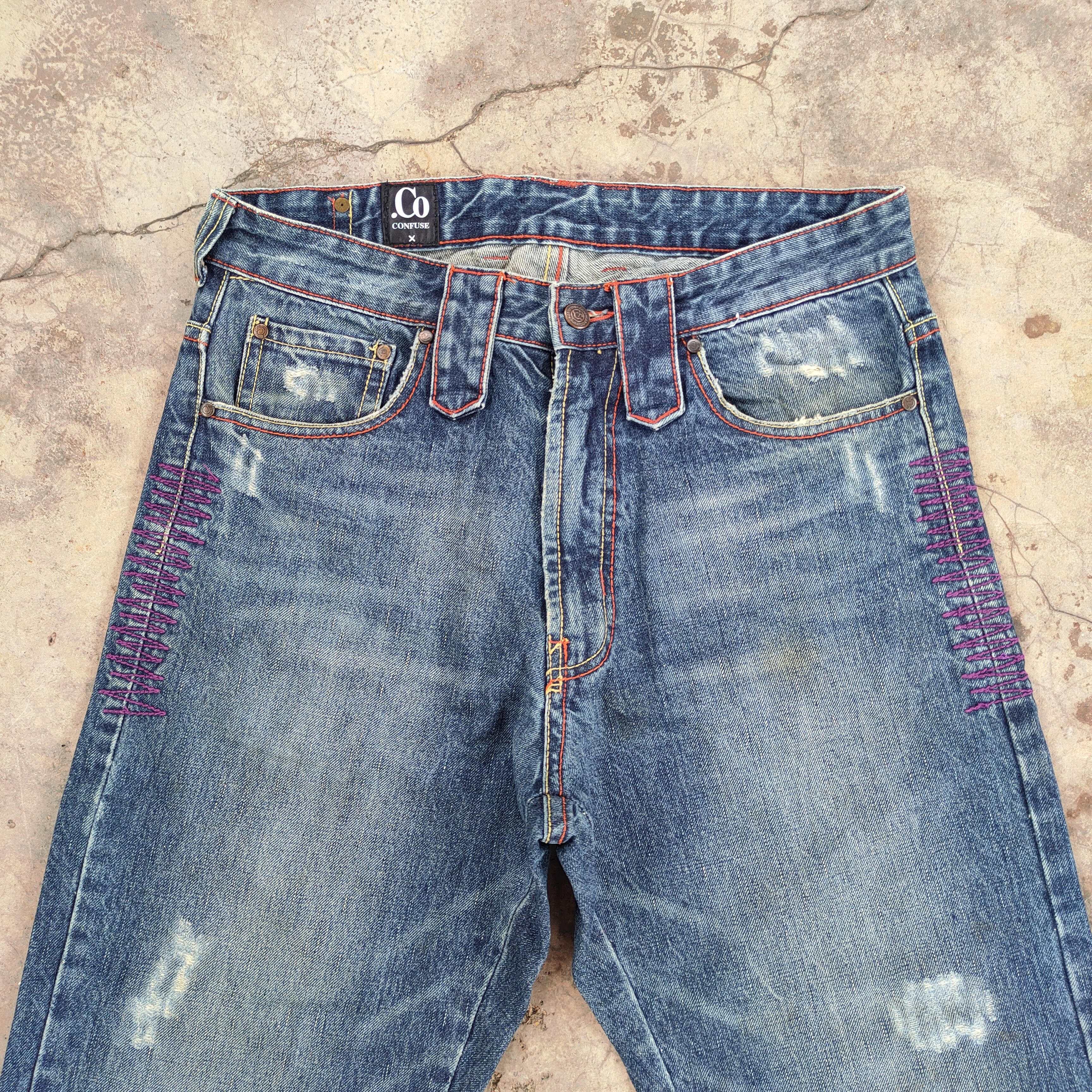 Japanese Brand × Jean × Vintage W32 VINTAGE CO CONFUSE FADED JEANS DENIM PANTS Size US 32 / EU 48 - 4 Thumbnail