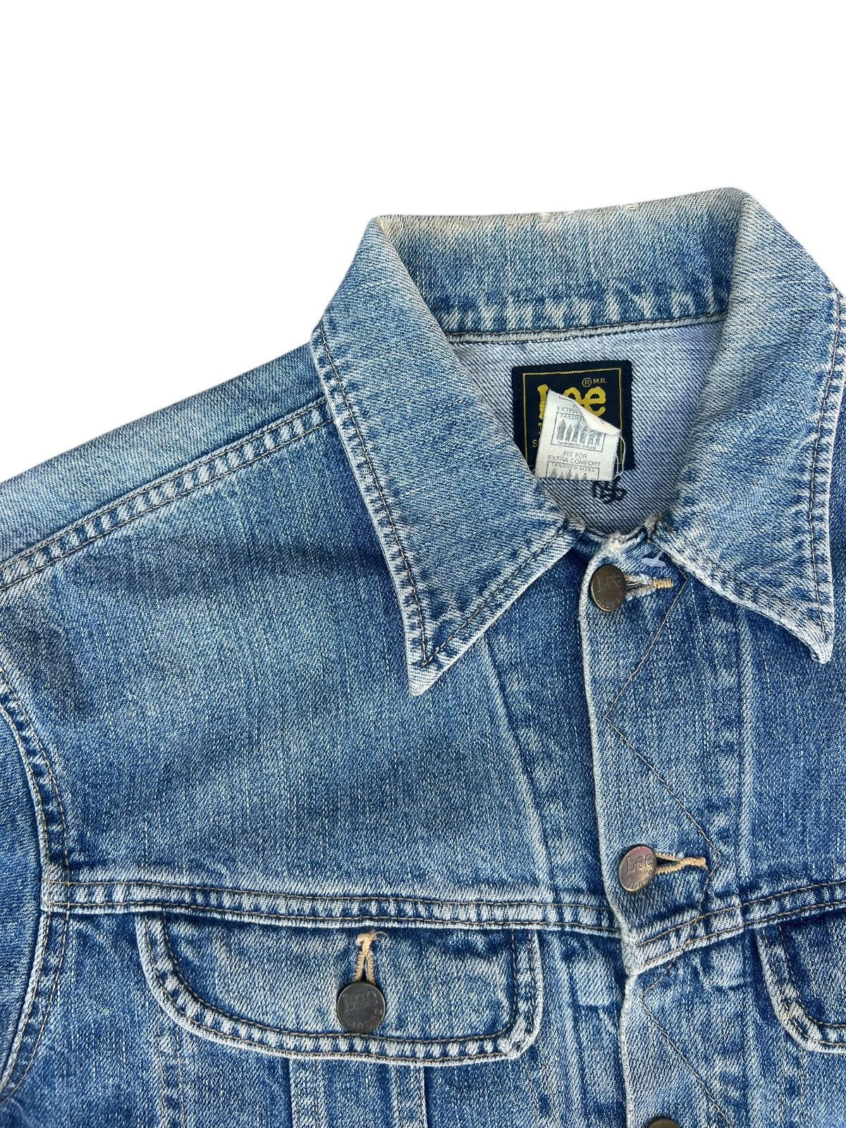 Lee Vintage Lee Riders Japan Back Painted Denim Trucker Jacket Size US L / EU 52-54 / 3 - 12 Thumbnail