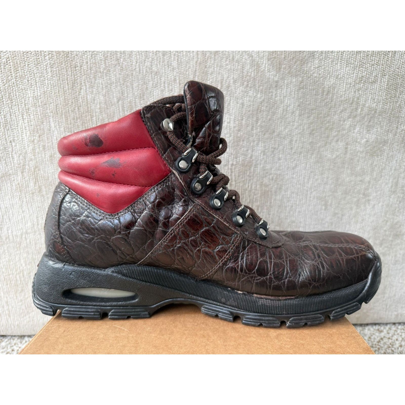 Cole Haan Vtg Jordan by Cole Haan Alligator Brown Men's Boots size 11 Size US 11 / EU 44 - 7 Thumbnail