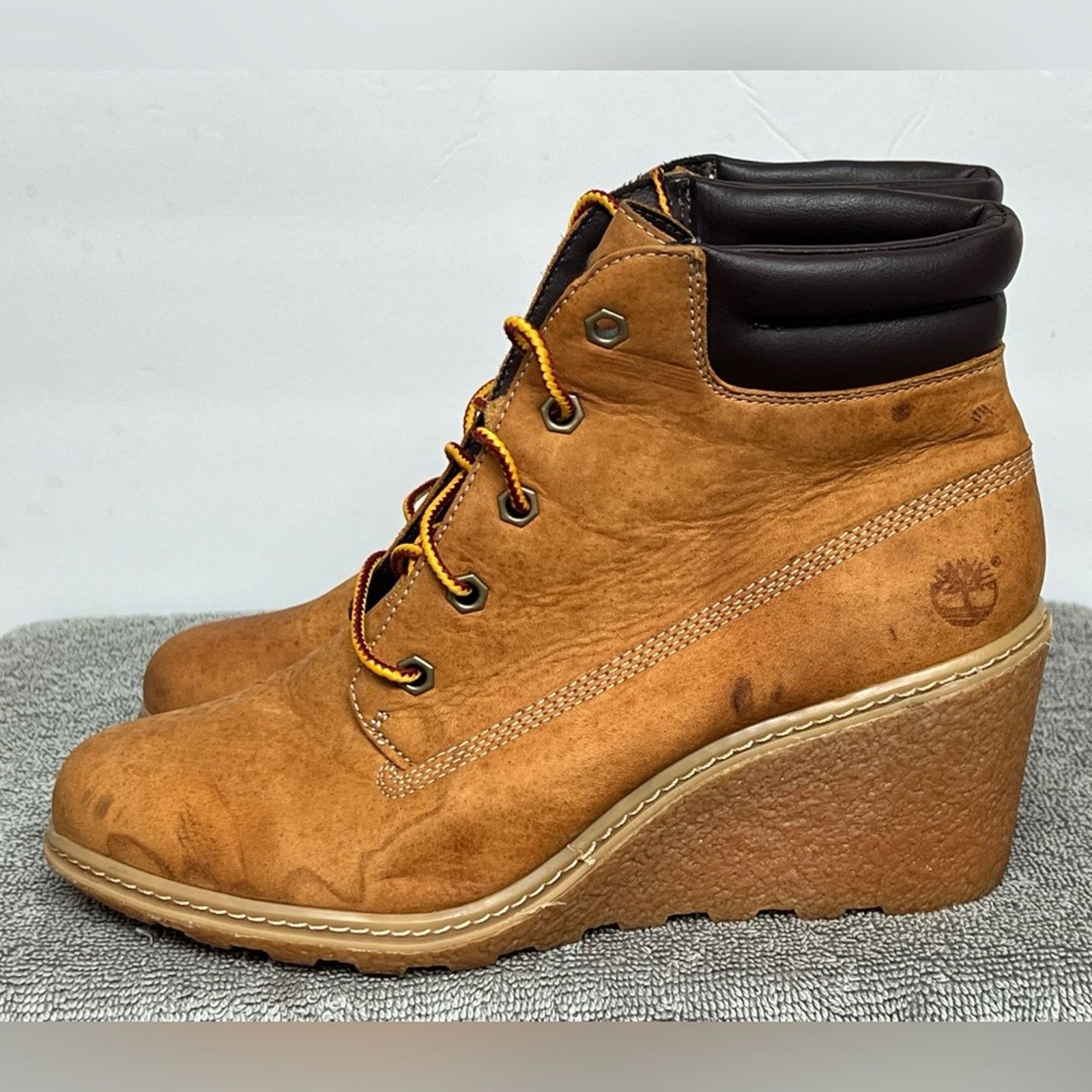 Timberland Timberland Earthkeepers Amston 8251 Wedge Bootie Beige Ankle Size US 7 / IT 37 - 3 Thumbnail
