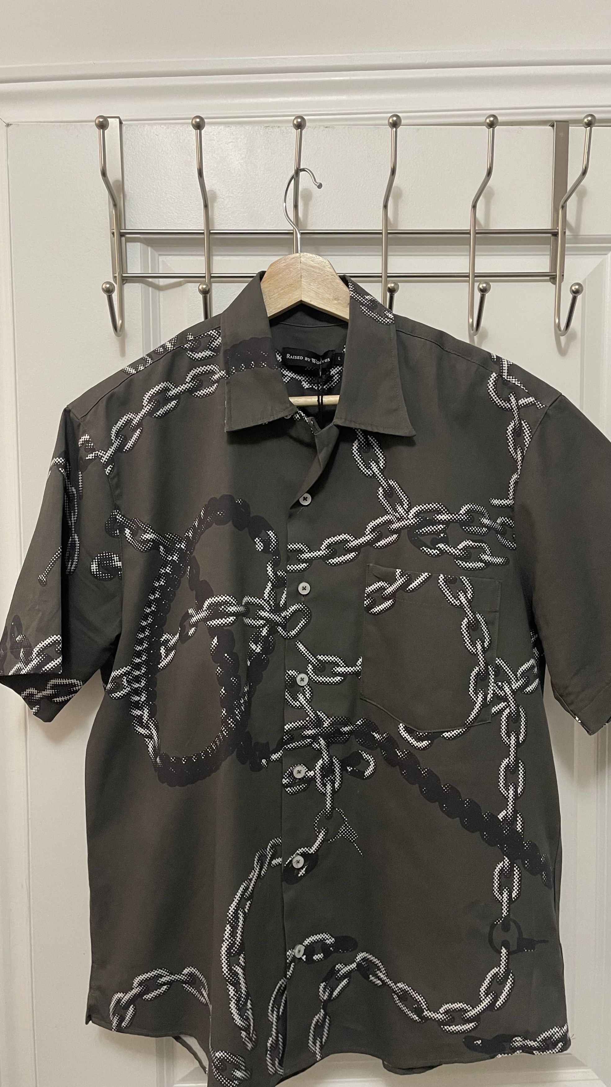 Raised By Wolves Raised By Wolves Chains Camp Collar Shirt Size US L / EU 52-54 / 3 - 1 Thumbnail
