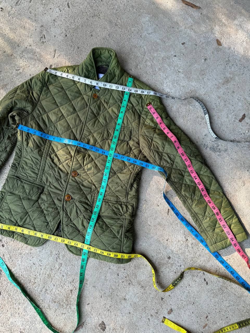 Barbour × Vintage Vintage Barboir green army puffer jacket Size US L / EU 52-54 / 3 - 6 Thumbnail