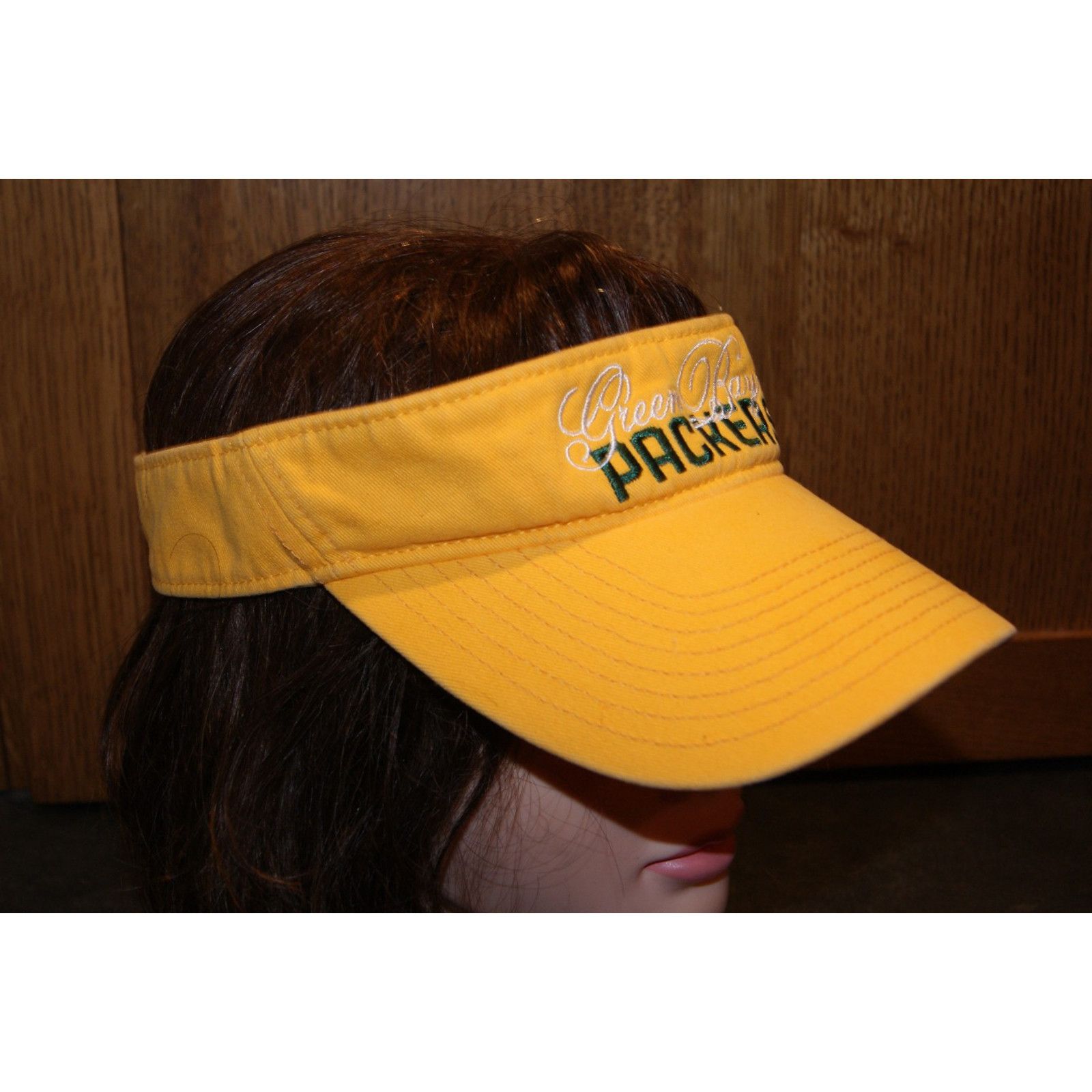 Reebok VTG Y2K Green Bay Packers Reebok Golf Visor Hat Size ONE SIZE - 3 Thumbnail