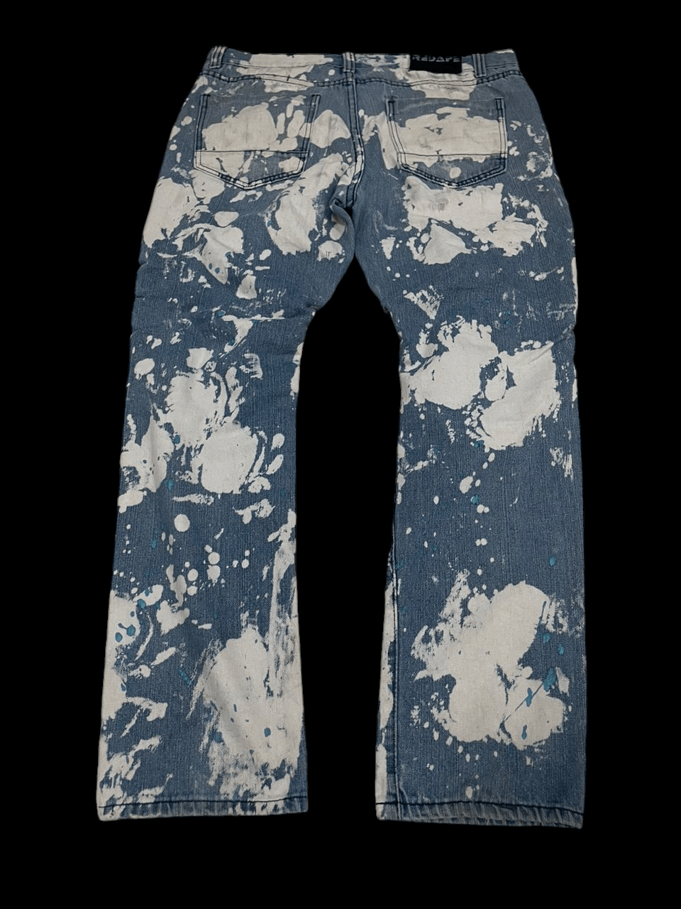 Japanese Brand 💥Acid Wash Red Ape Denim 💥 Size US 37 - 2 Thumbnail