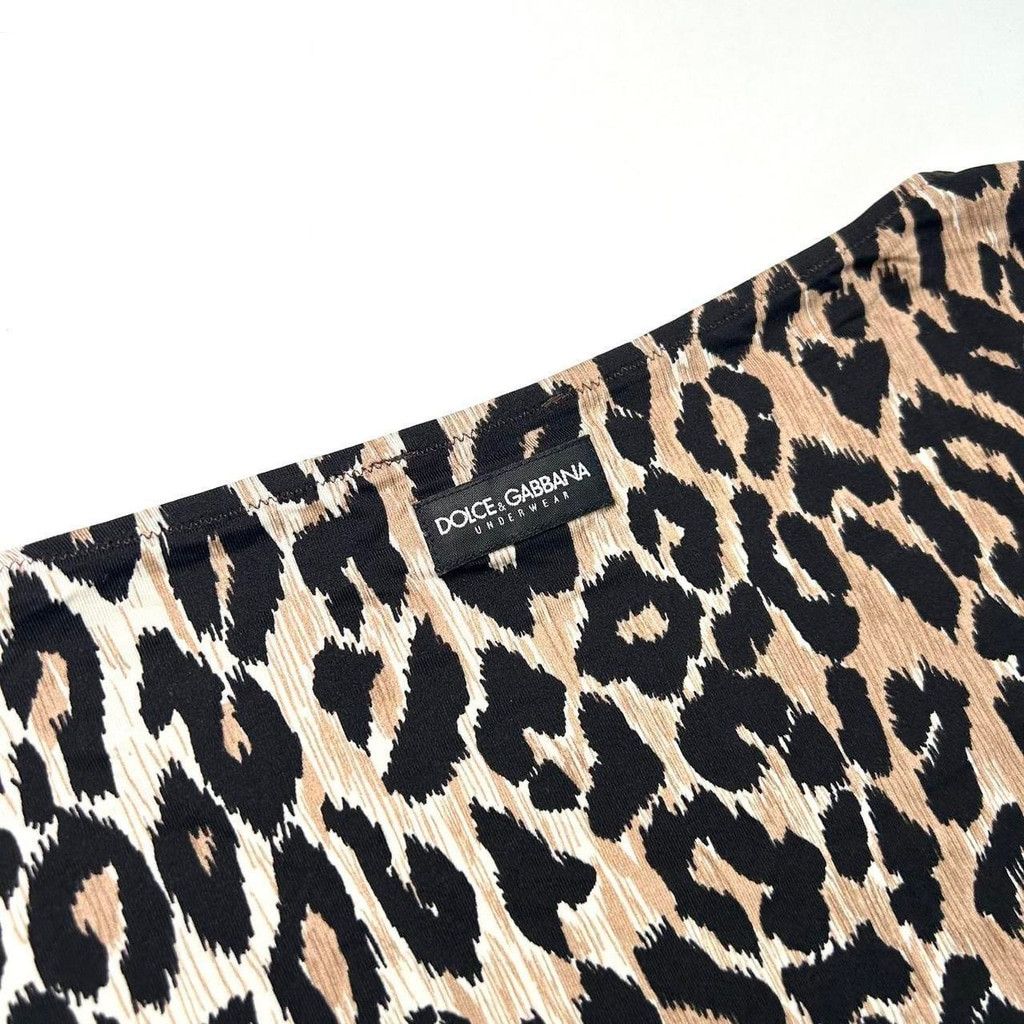 Dolce & Gabbana y2k D&G leopard print short sleeve top Size M / US 6-8 / IT 42-44 - 6 Thumbnail