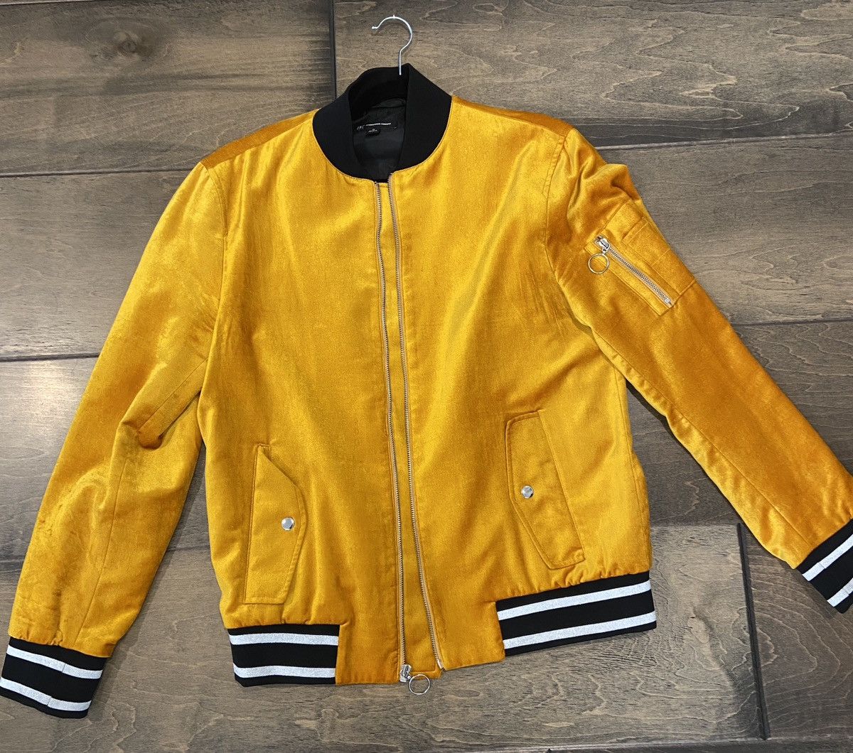 Designer × I.N.C I.N.C. Suede Bomber in Gold Size US M / EU 48-50 / 2 - 1 Thumbnail
