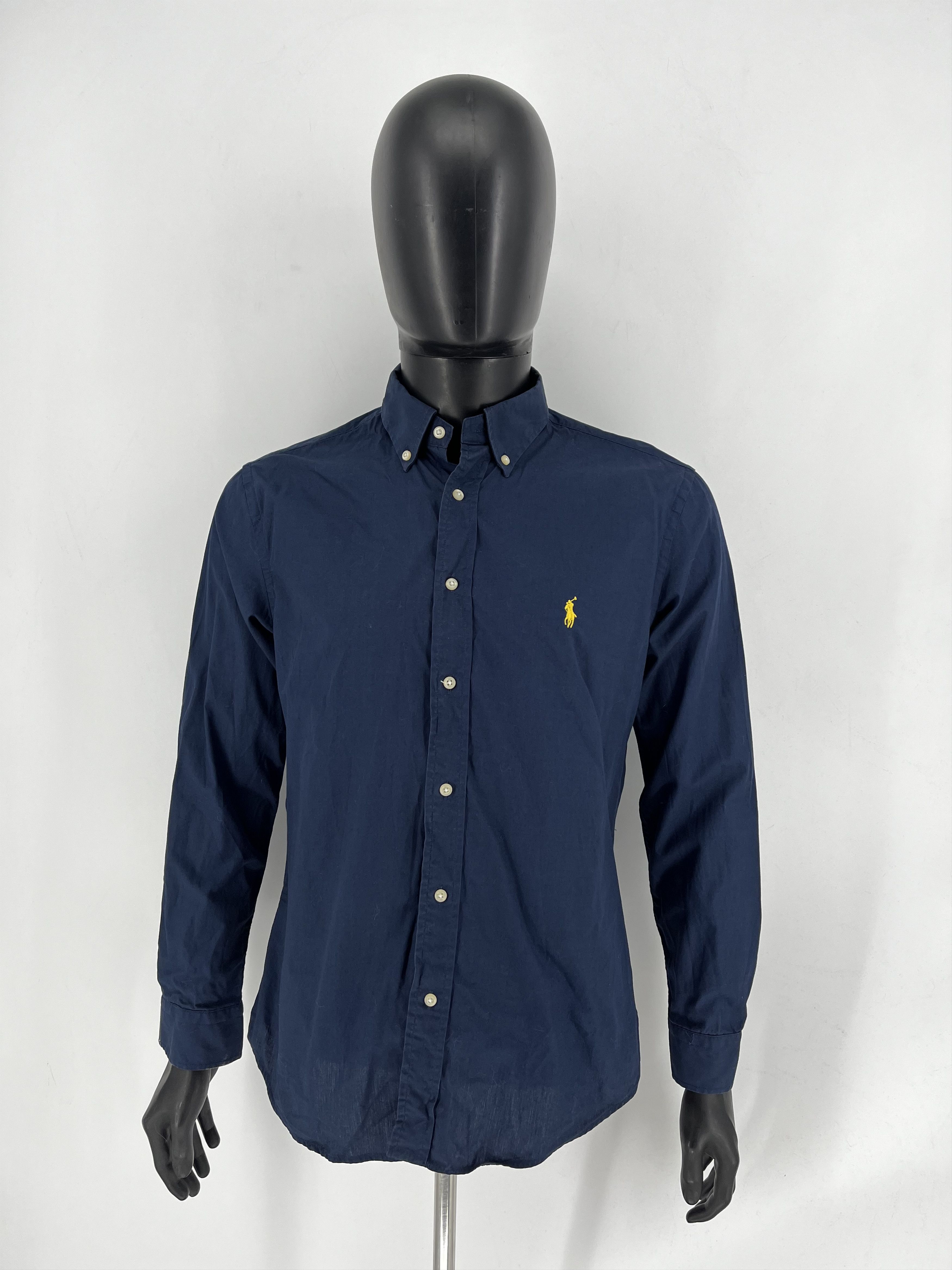 Polo Ralph Lauren Vintage Navy Shirt Polo Ralph Lauren Size M Rare Size US M / EU 48-50 / 2 - 2 Thumbnail