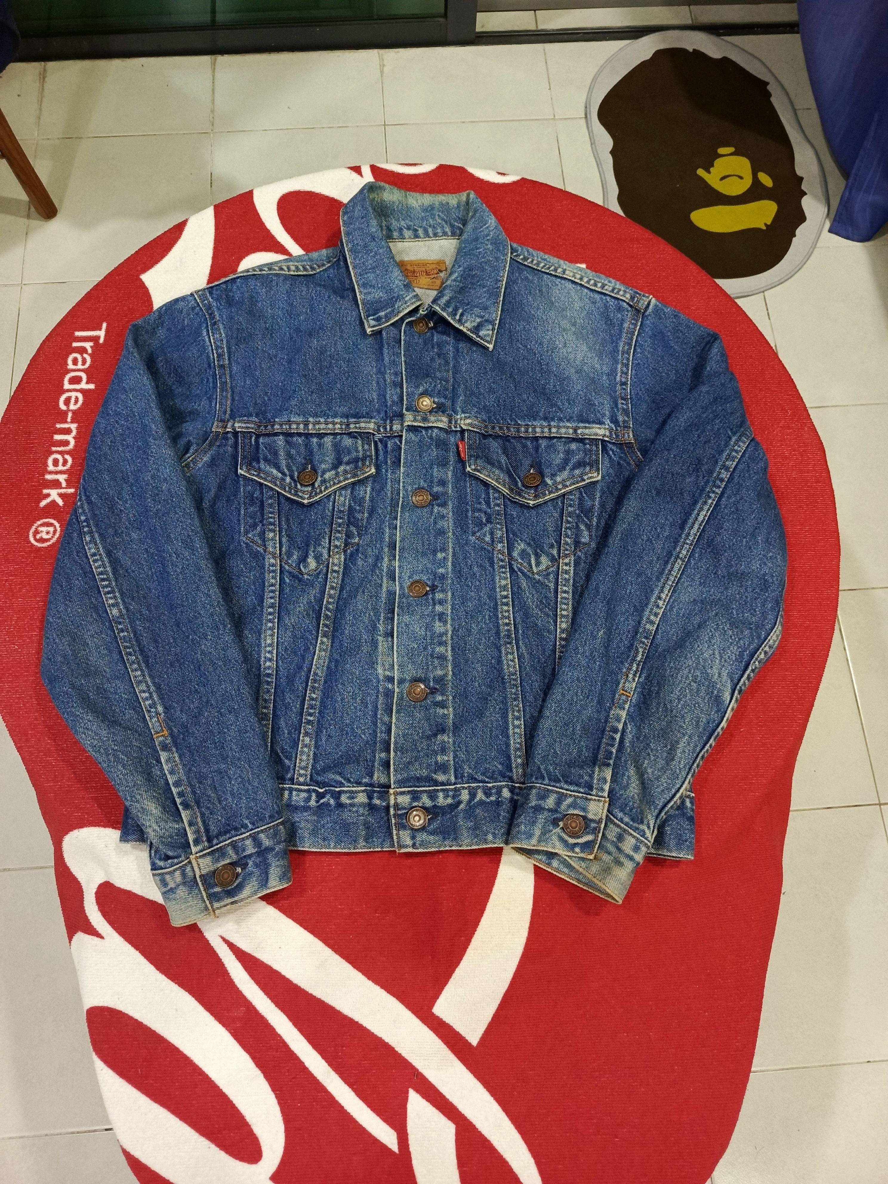 Levi's Vintage 90s Levi's Blanket Lined ORIGINAL Trucker Jacket Size US M / EU 48-50 / 2 - 1 Thumbnail