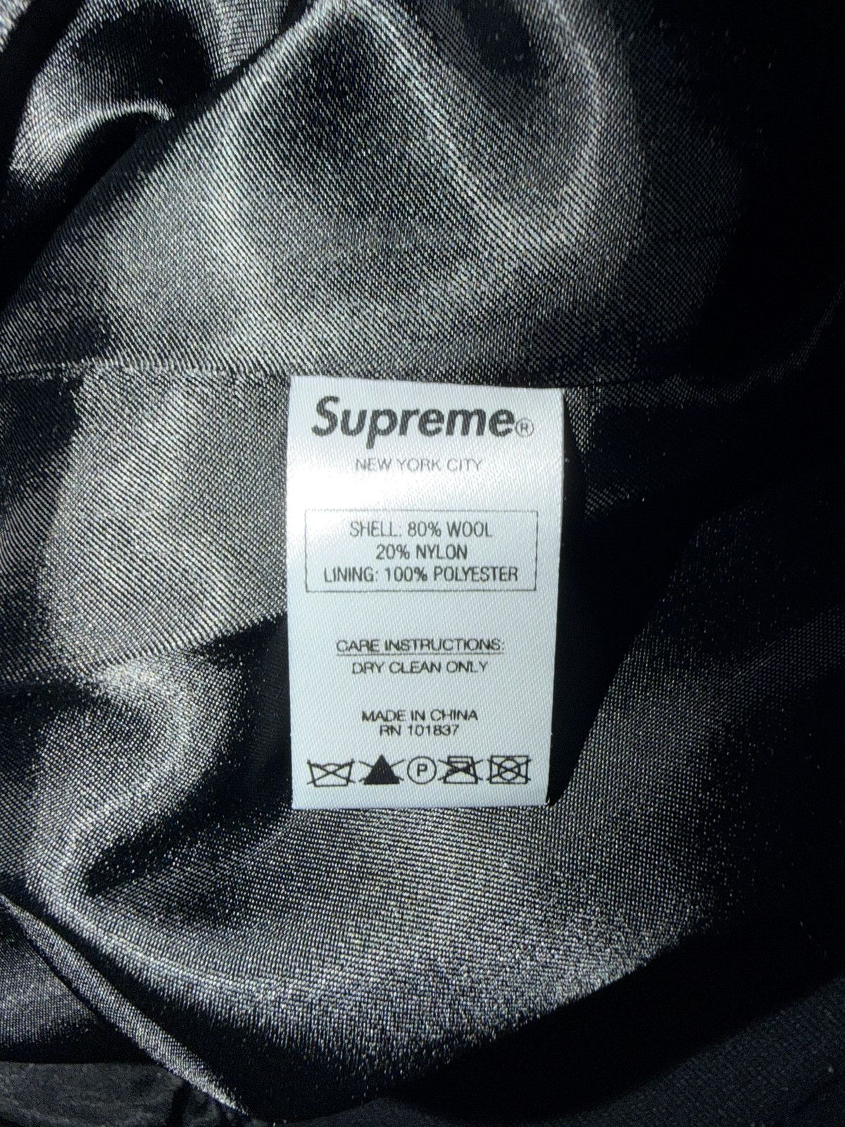 Playboy × Supreme Supreme Playboy Wool Varsity Jacket Black Size Small Size US S / EU 44-46 / 1 - 5 Thumbnail