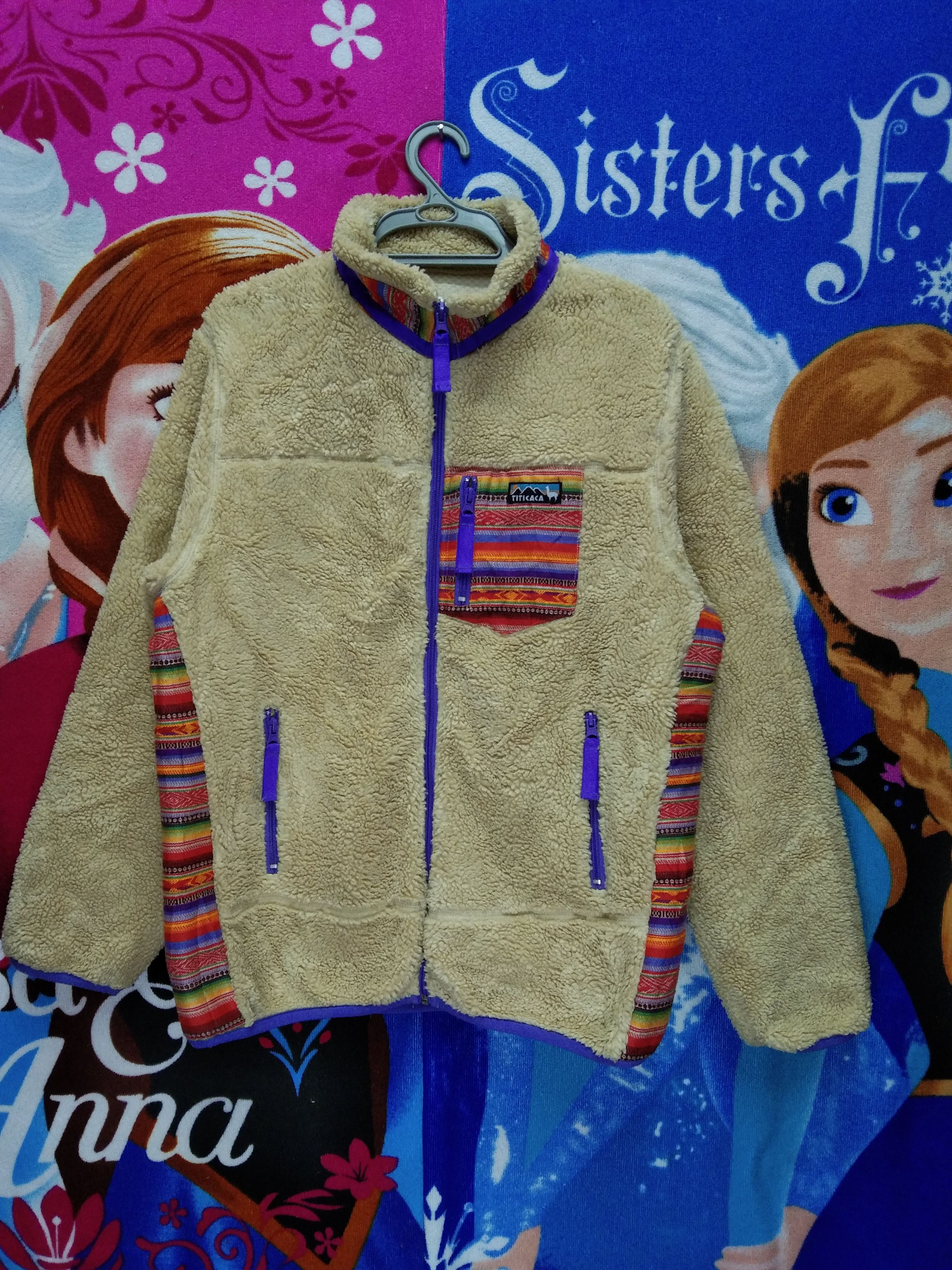 Japanese Brand TITICACA DEEP PILE FLEECE JACKET Size US L / EU 52-54 / 3 - 1 Thumbnail