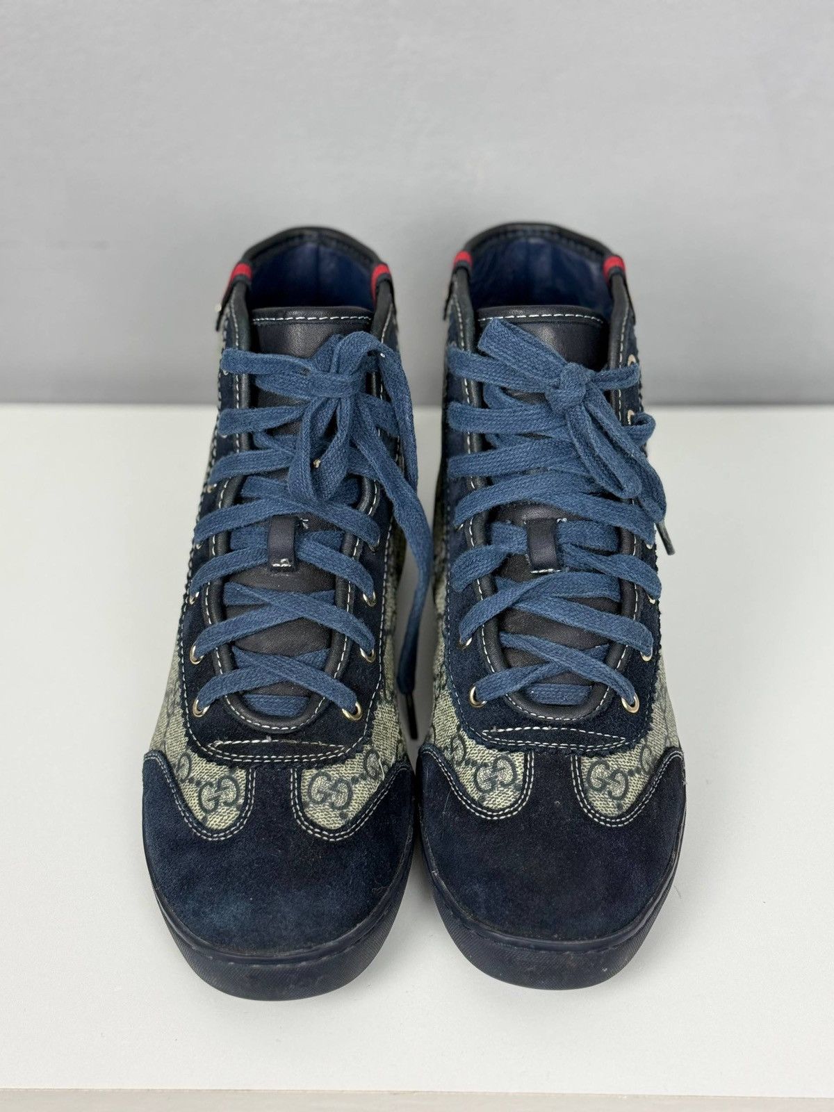 Gucci Gucci GG Monogram Canvas High Top Sneakers Size US 8.5 / IT 38.5 - 6 Thumbnail