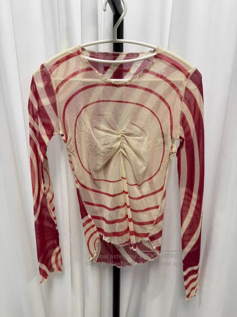 Jean Paul Gaultier Jean Paul Gaultier Spiral Pleated Underlayer Tights Size L / US 10 / IT 46 - 1 Thumbnail