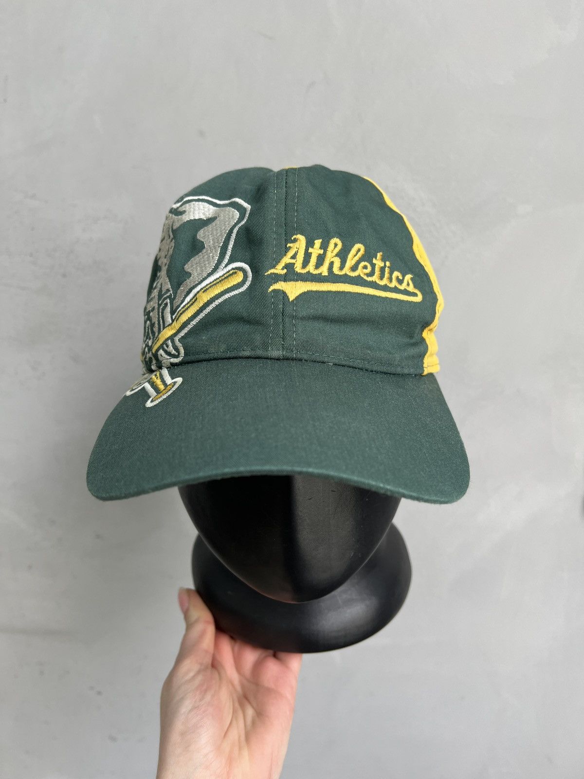 thisisneverthat Vintage 90s big log MLB Oakland Athletics cap y2k Size ONE SIZE - 1 Thumbnail